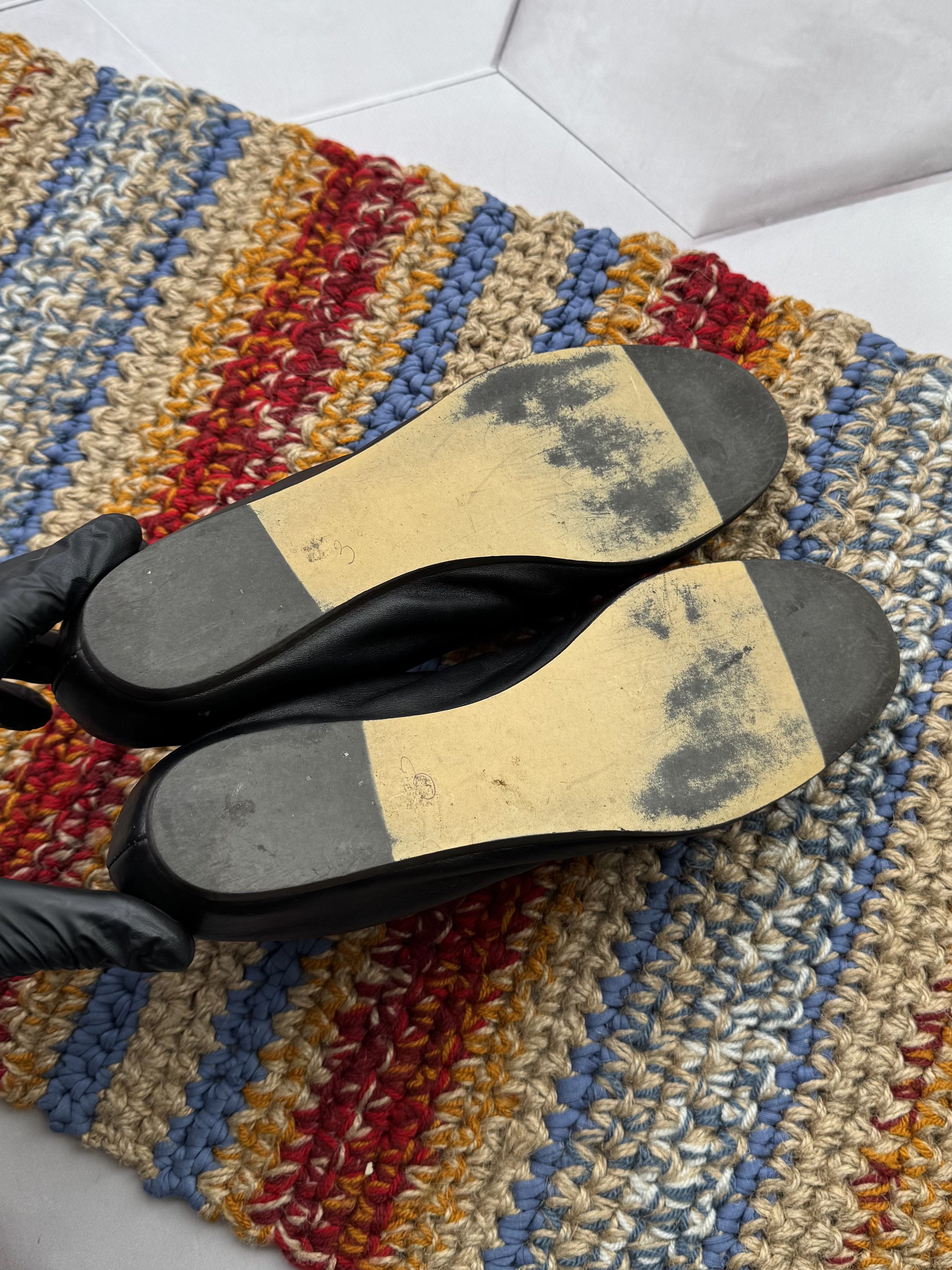 Japanese Brand Vintage Leather Ballet Flats Size US 11 / IT 41 - 9 Thumbnail