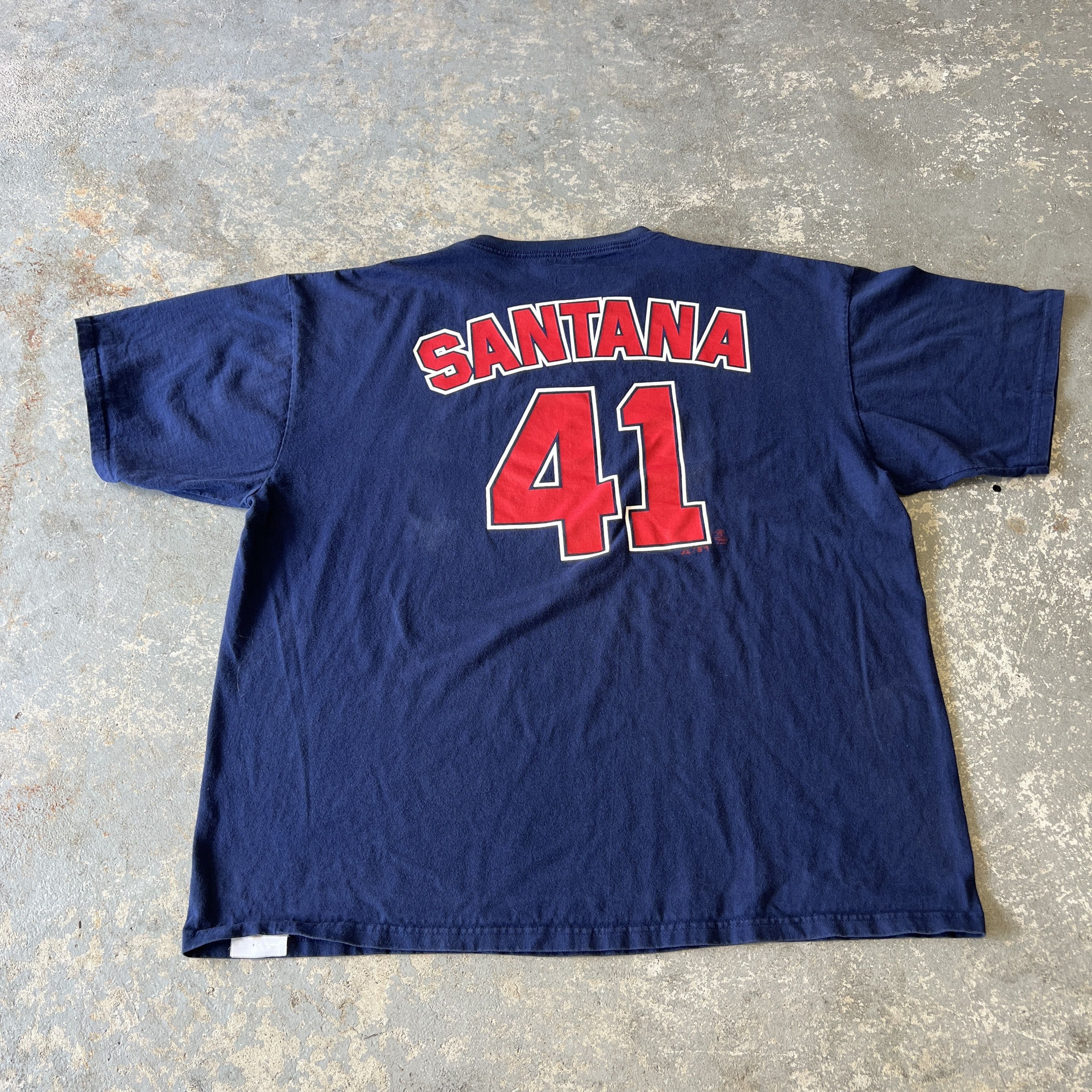 Majestic Vintage Cleveland Santana #41 Baseball Jersey T-Shirt Size US XXL / EU 58 / 5 - 4 Thumbnail