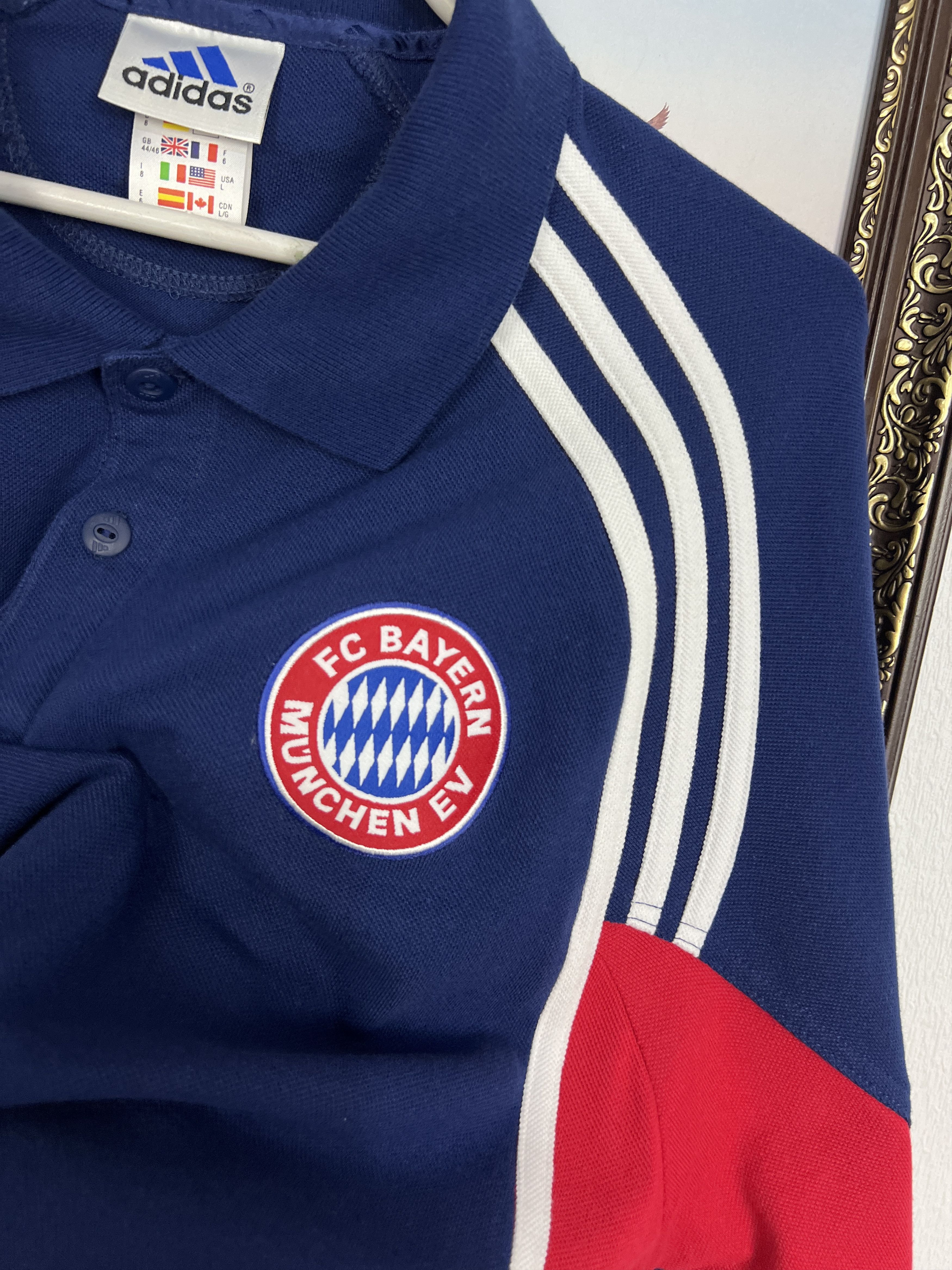 Adidas Vintage 90's Bayern Munich Train Shirt Soccer Jersey Trikot Size US L / EU 52-54 / 3 - 4 Thumbnail