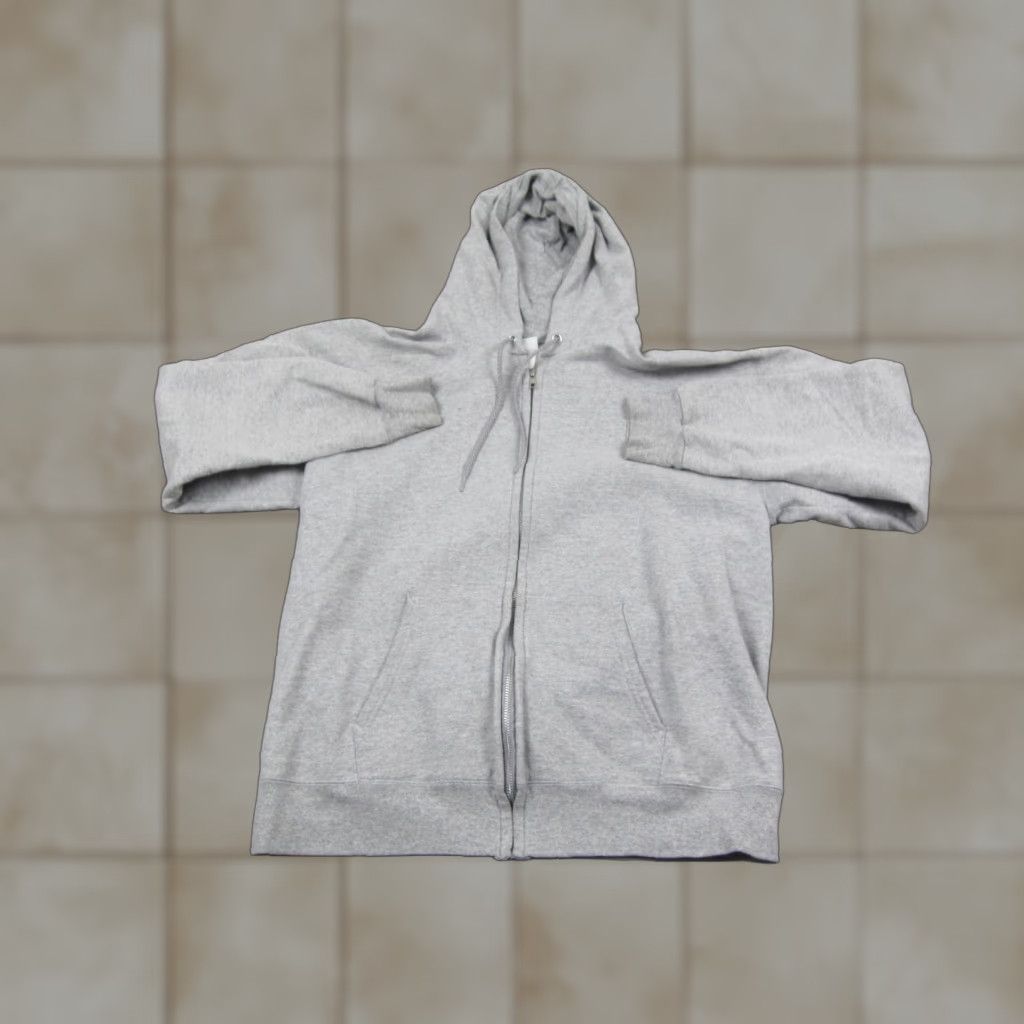 Hanes Vintage Hanes Hoodie Womens M Gray Full Zip Up 90s Cotton Casual Zip Hooded Lightweight Regular Mens Womens Boys Girls Size M / US 6-8 / IT 42-44 - 1 Thumbnail