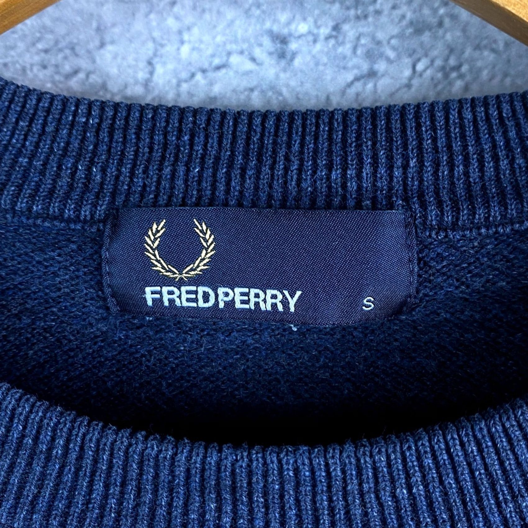 Fred Perry Fred Perry Mens Pullover Sweater Blue Cotton Size S Size US S / EU 44-46 / 1 - 4 Thumbnail
