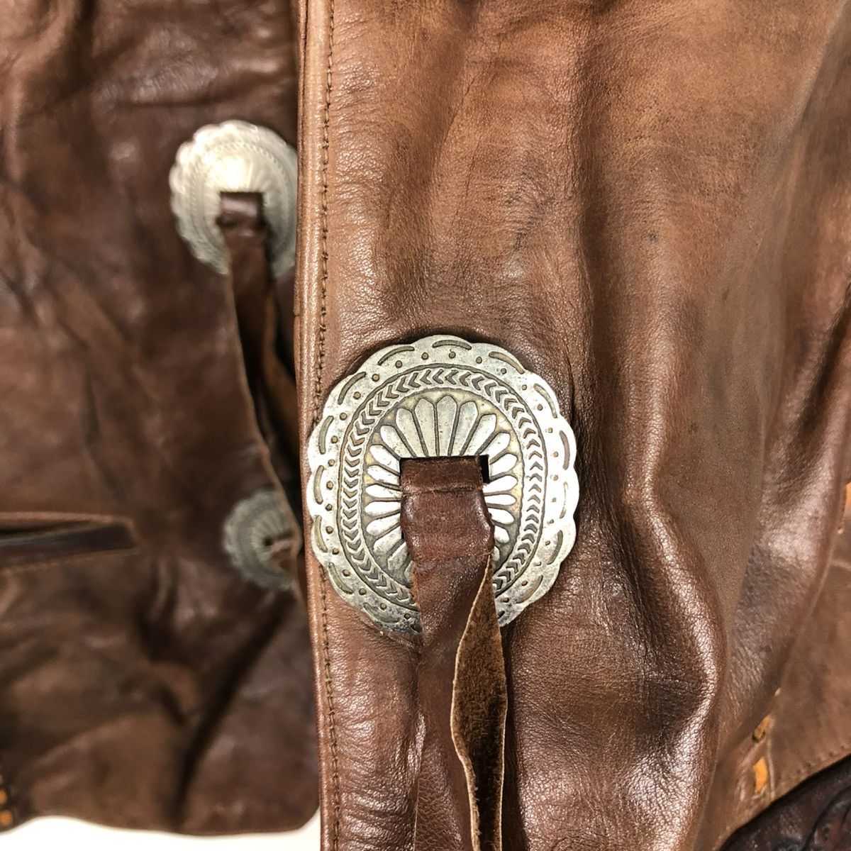 Japanese Brand 🔥VINTAGE KOBLER JACKET GENUINE LEATHER COWBOY ISSEY MOYAKE Size US M / EU 48-50 / 2 - 16 Thumbnail