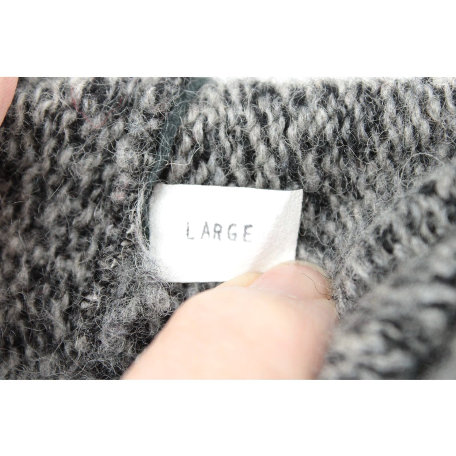 CO VTG Environmental Clothing Co Sweater Mens Large Striped Wool Blend Nordic Cabin Core 80s 90s Multicolor Pullover Crew Neck Wool Knit Regular No Flaws Size US L / EU 52-54 / 3 - 7 Thumbnail