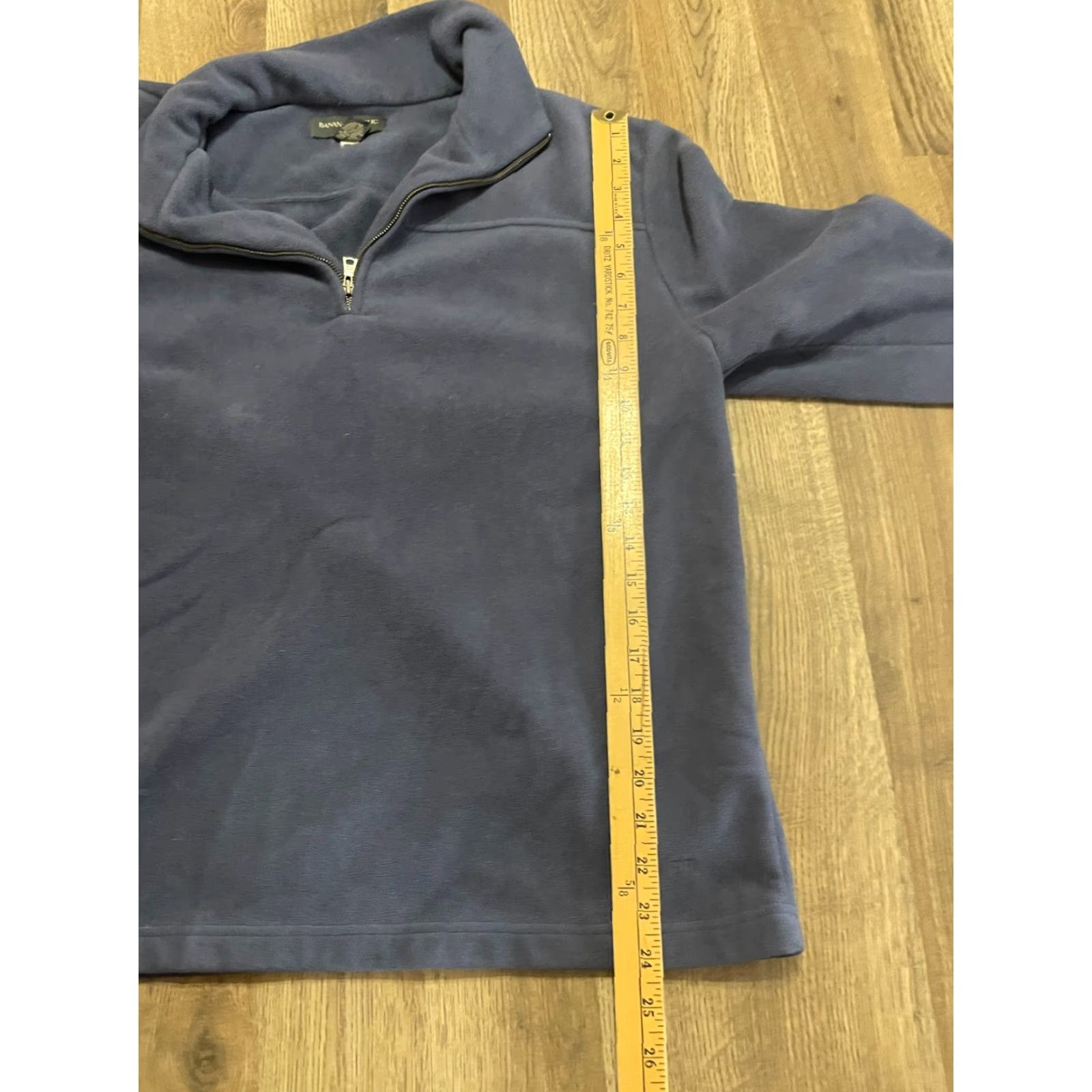 Banana Republic Banana Republic Sweater Men's Size Large Blue Pullover 1/4 Zip Up Fleece Size US L / EU 52-54 / 3 - 6 Thumbnail