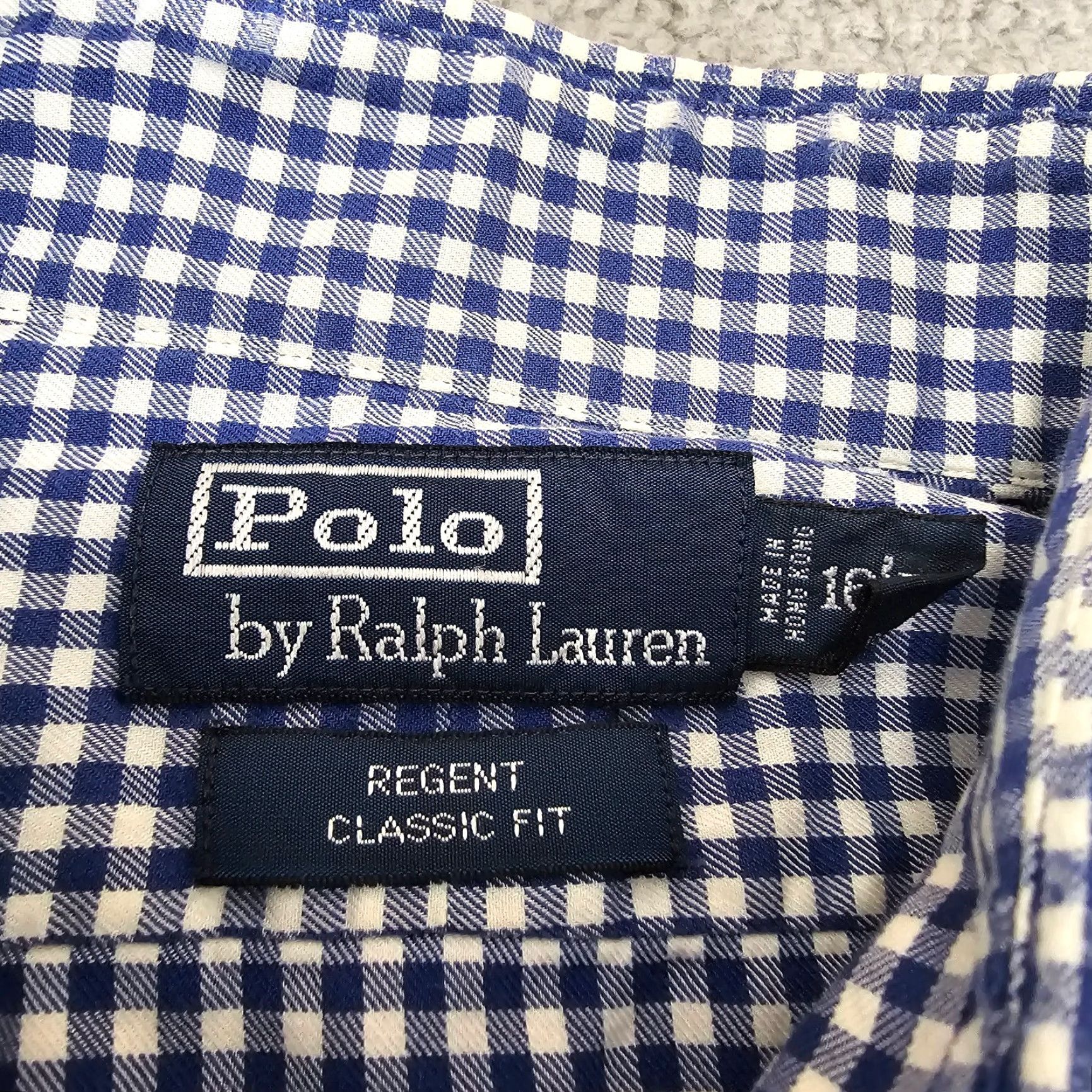 Ralph Lauren Ralph Lauren Shirt Mens Large 16 Blue Regent Knit Long Sleeve Button Up Pony Size US L / EU 52-54 / 3 - 4 Thumbnail