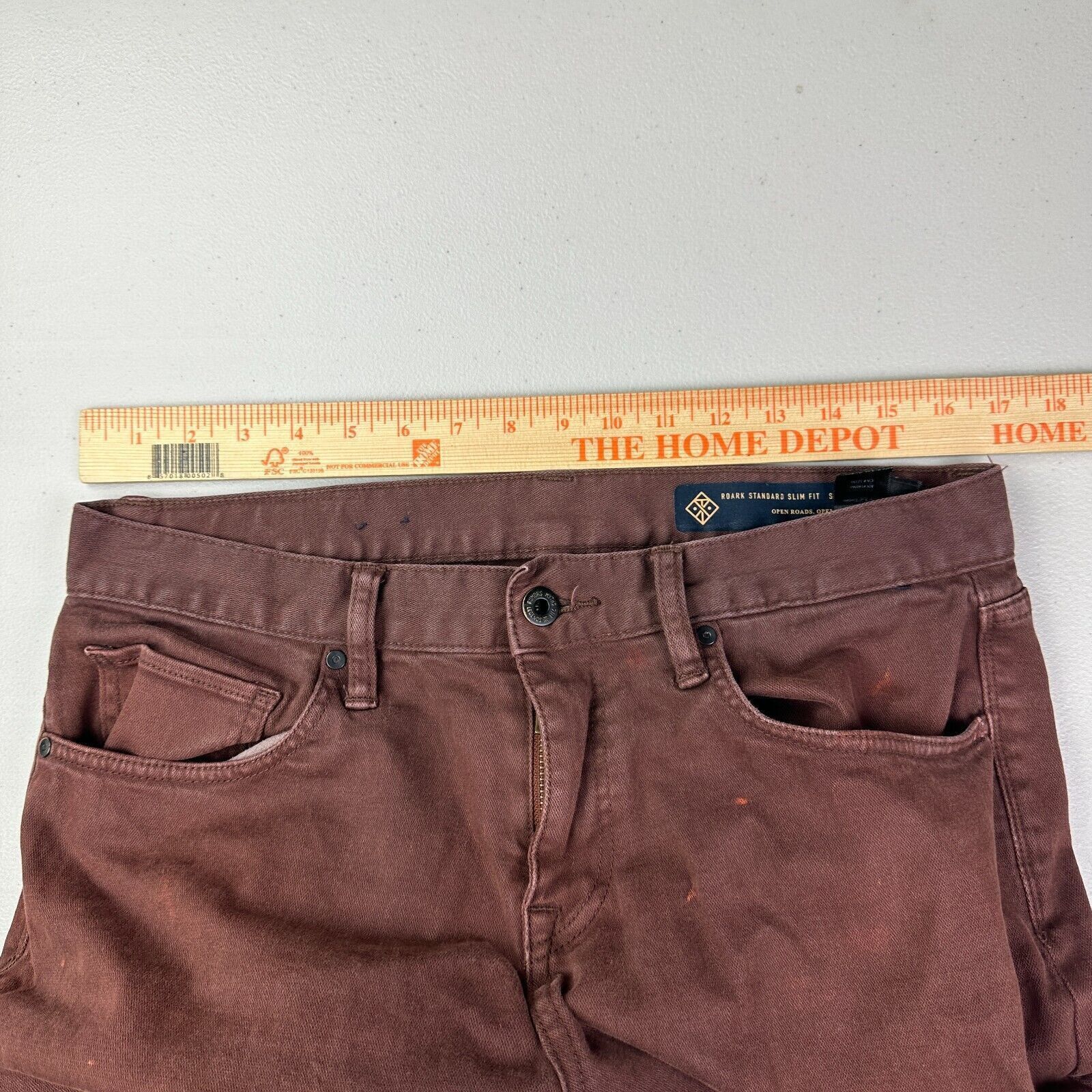 Roark Roark Revival Pants standard Slim Fit Cotton Stretch Denim Size US 33 - 12 Thumbnail