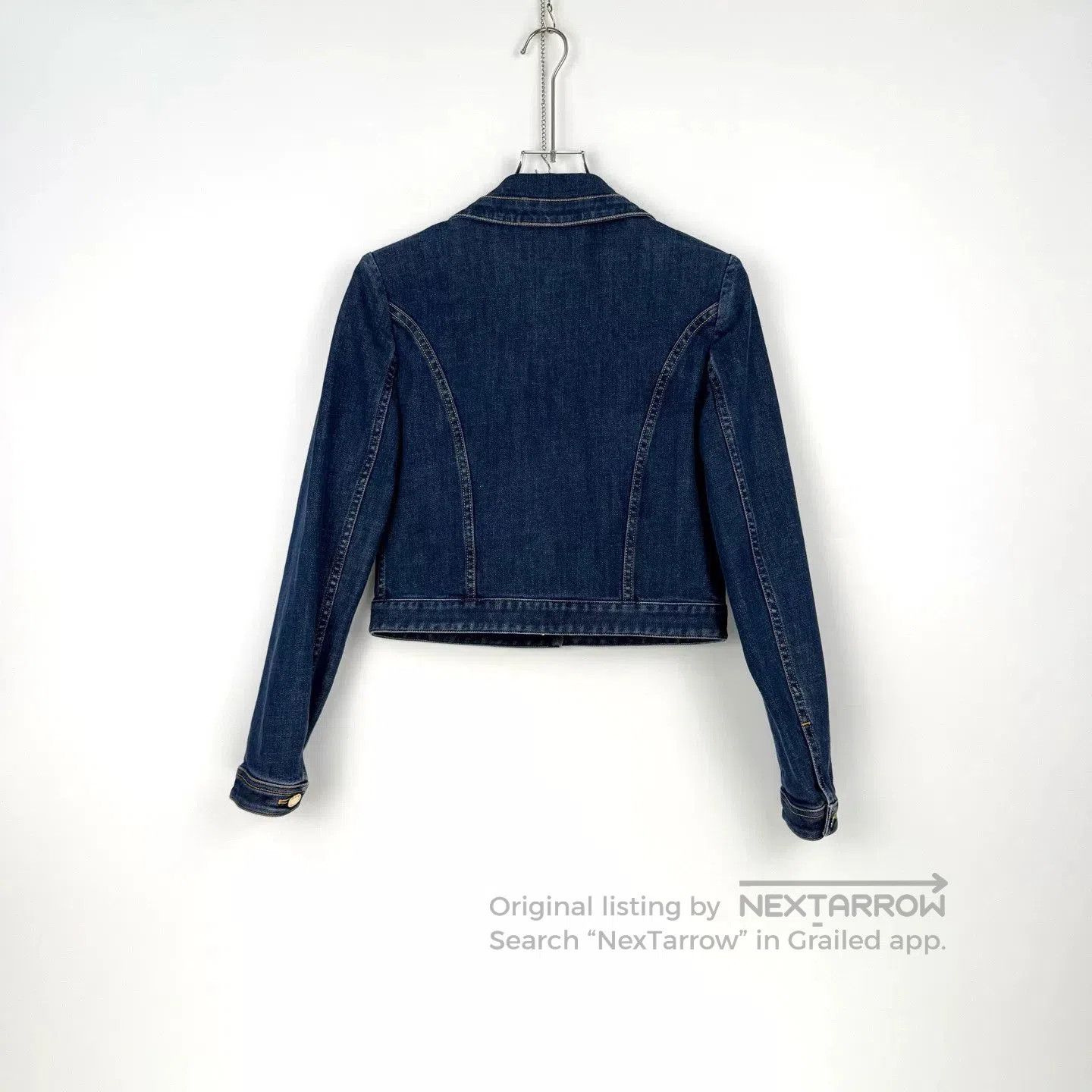 Louis Vuitton LV Washed Blue Denim Jacket with Metal Label. Size US XS / EU 42 / 0 - 4 Thumbnail