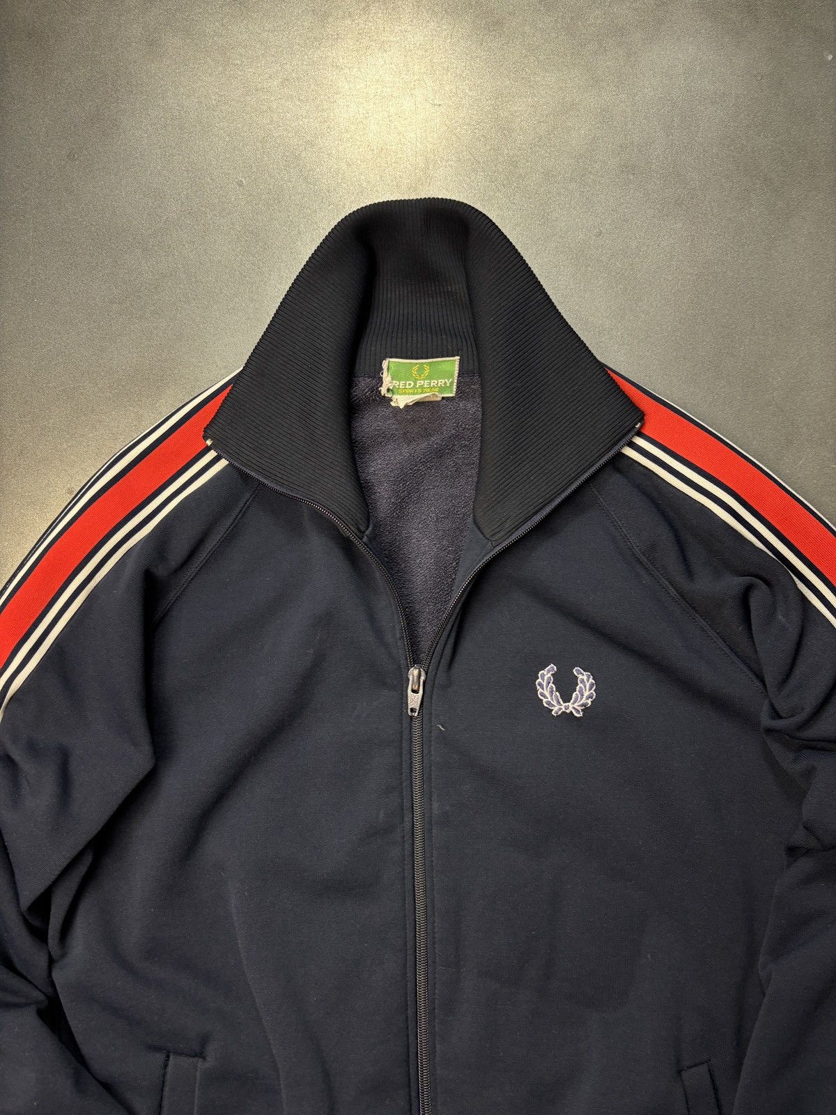 Vintage Fred Perry Track Suit Top Made in Japan Sport Turtle