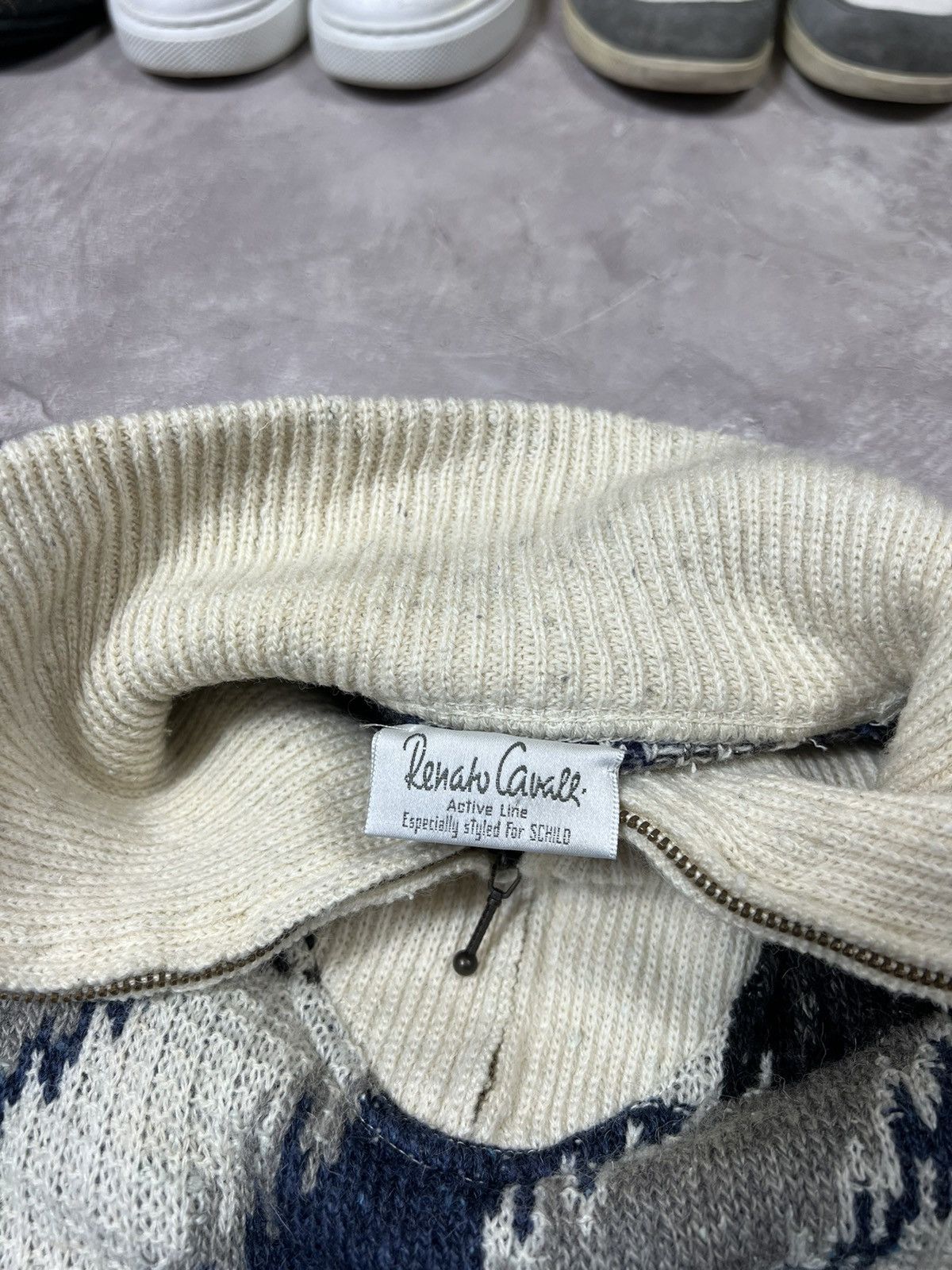 Vintage Vintage Renato Cavalli Wool Baggy Pullover Size US XL / EU 56 / 4 - 6 Thumbnail