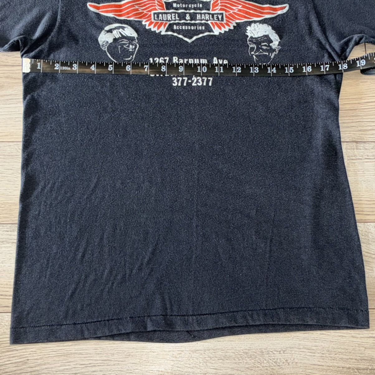 Harley Davidson 80s Laurel & Harley motorcycle accessories tee shirt Size US M / EU 48-50 / 2 - 5 Thumbnail