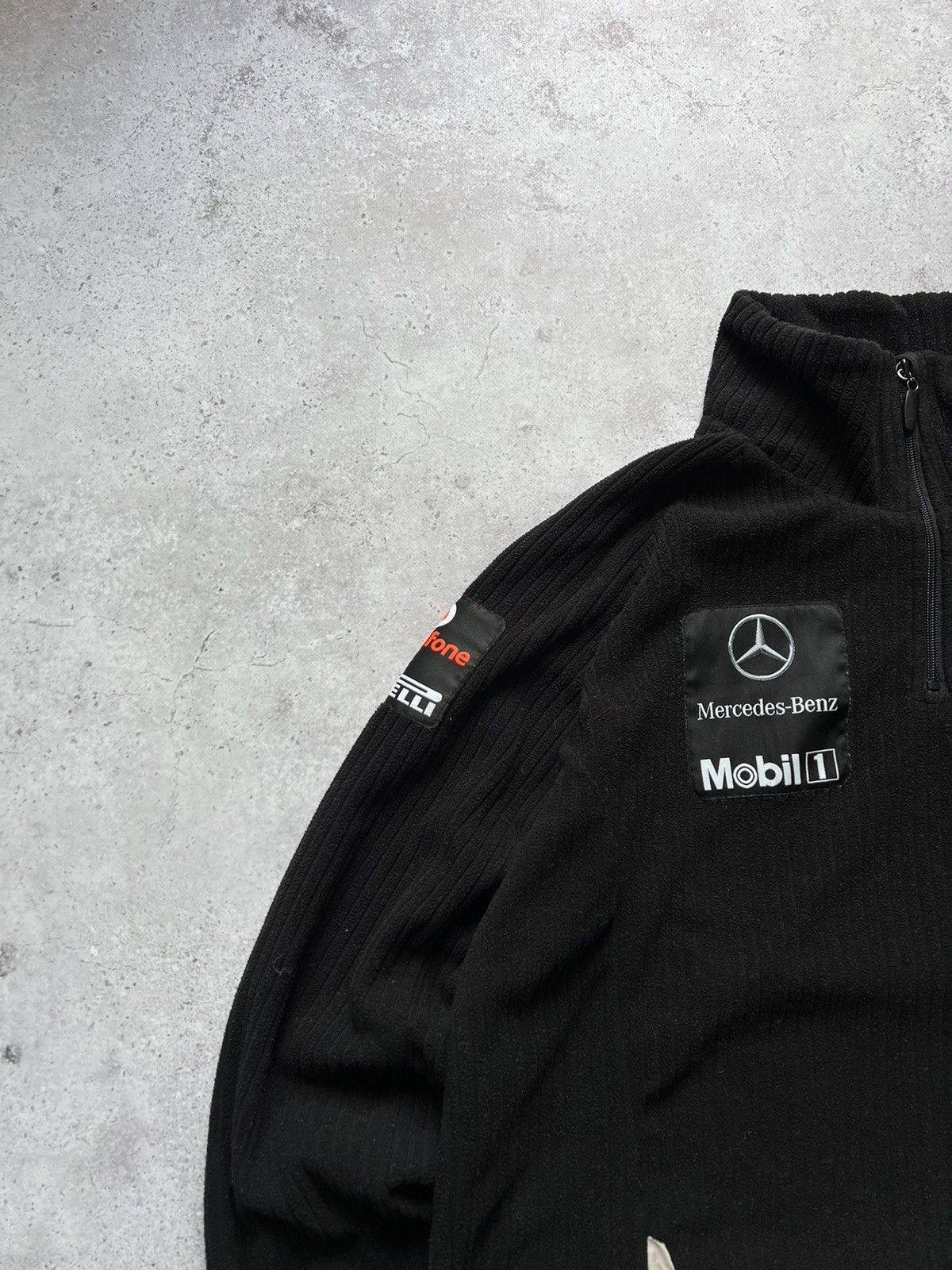 Mercedes-Benz × Vintage McLaren Mercedes Vodafone Fleece Zip Racing Sweater Size US XL / EU 56 / 4 - 3 Thumbnail