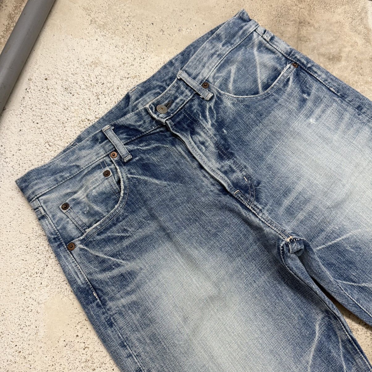 Spellbound Spellbound Distressed Light Wash Japanese Denim Pants Size US 33 - 4 Thumbnail