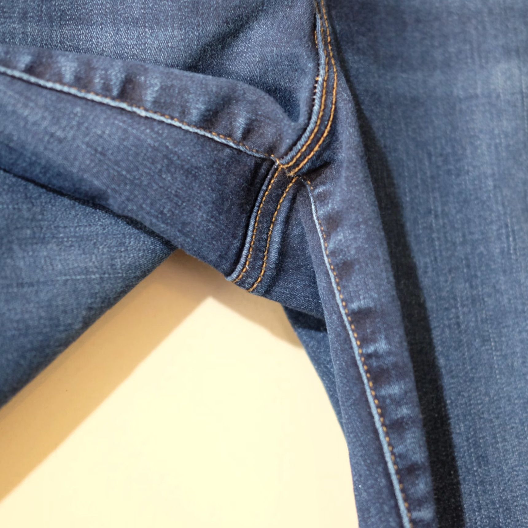 Vintage Maurices Jeans Denim Stretch Button Fly Women's M Short #H36-34 Slim Mid Rise Blue 29 in Inseam 27 in Ankle Stretch Women's Jeans Size 29" - 4 Thumbnail