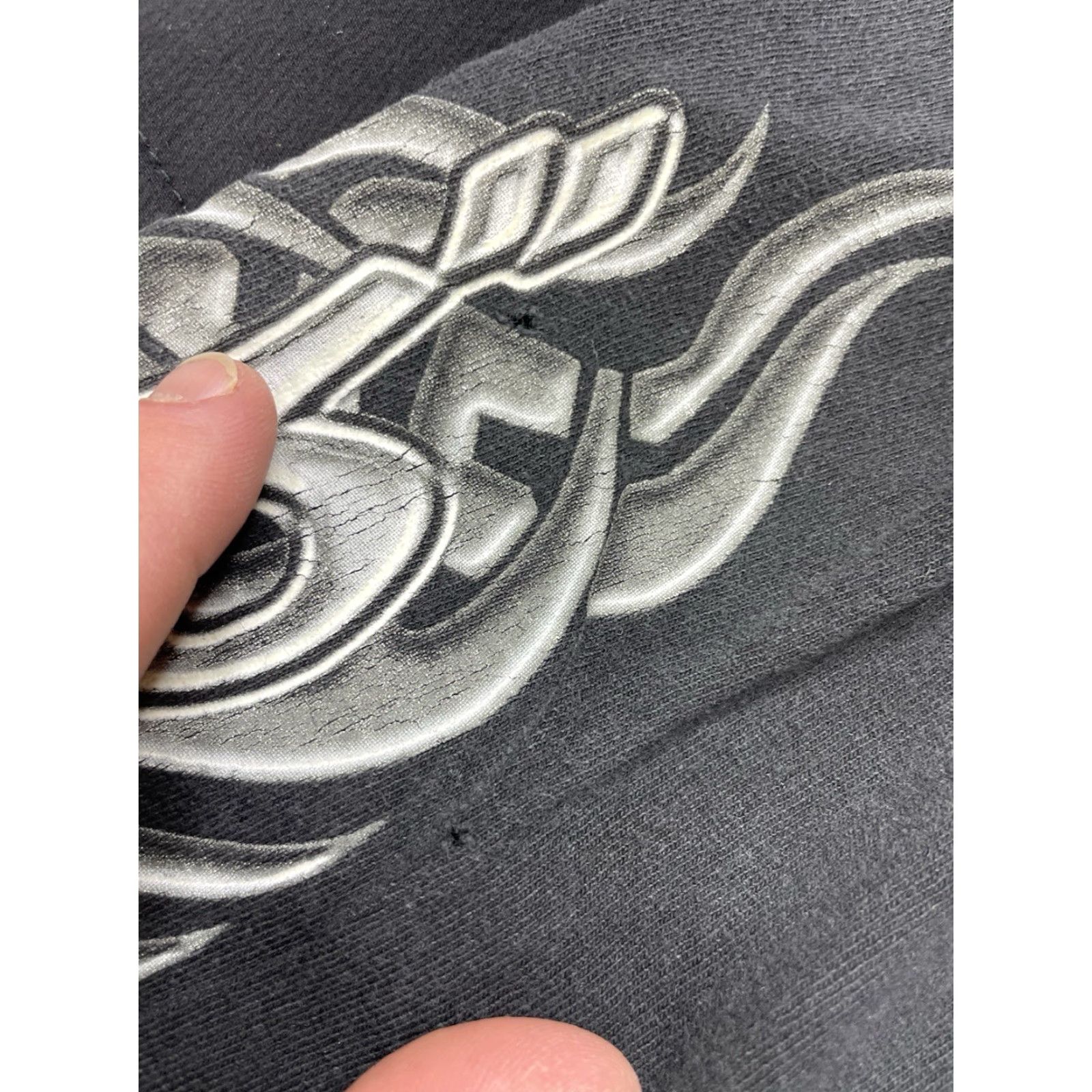 JNCO VINTAGE JNCO Graphic Print T-Shirt Long Sleeve Crew Neck 90s USA XL Gray Black Men Size US XL / EU 56 / 4 - 7 Thumbnail