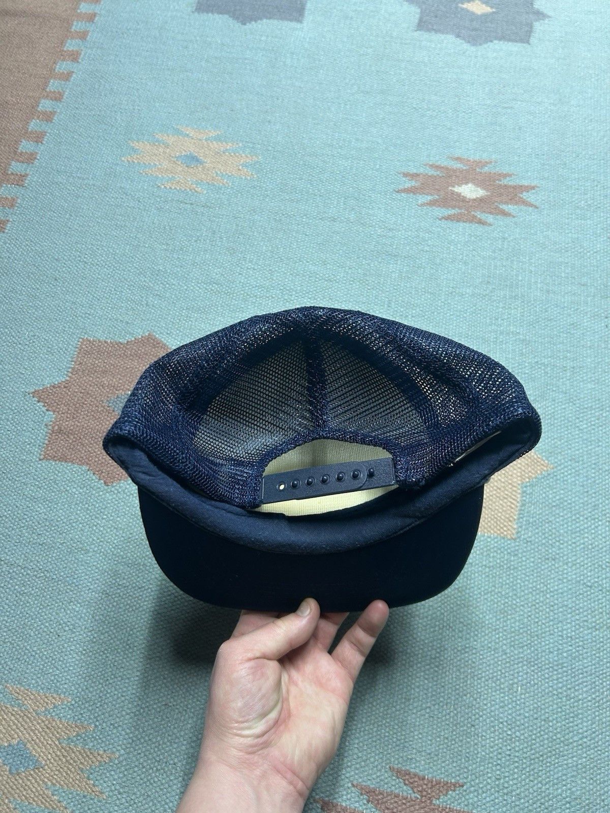 Vintage Vintage trucker hat Valley Petreoleum oil Michigan navy blue Size ONE SIZE - 4 Thumbnail