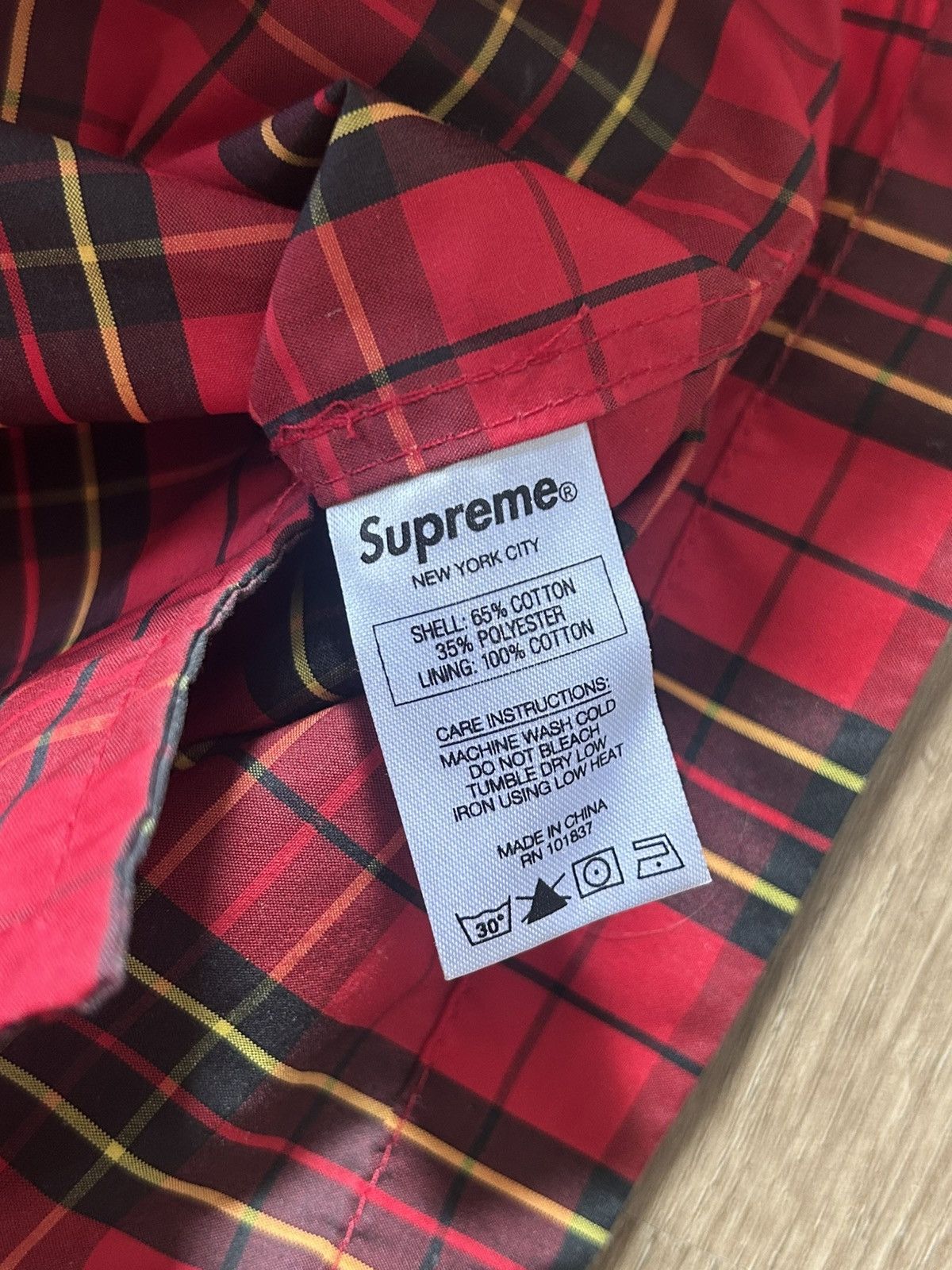Supreme Supreme Red Plaid Trench Coat SS15 Size US L / EU 52-54 / 3 - 6 Thumbnail