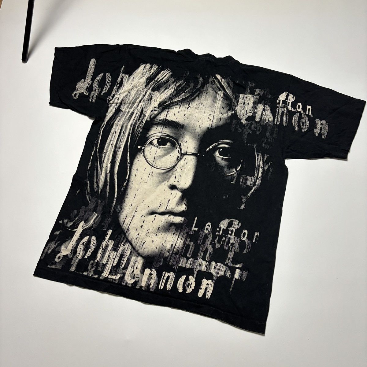Band Tees × Vintage OVER PRINT JOHN LENNON VINTAGE T-SHIRT 90s single stitch Size US XL / EU 56 / 4 - 7 Thumbnail