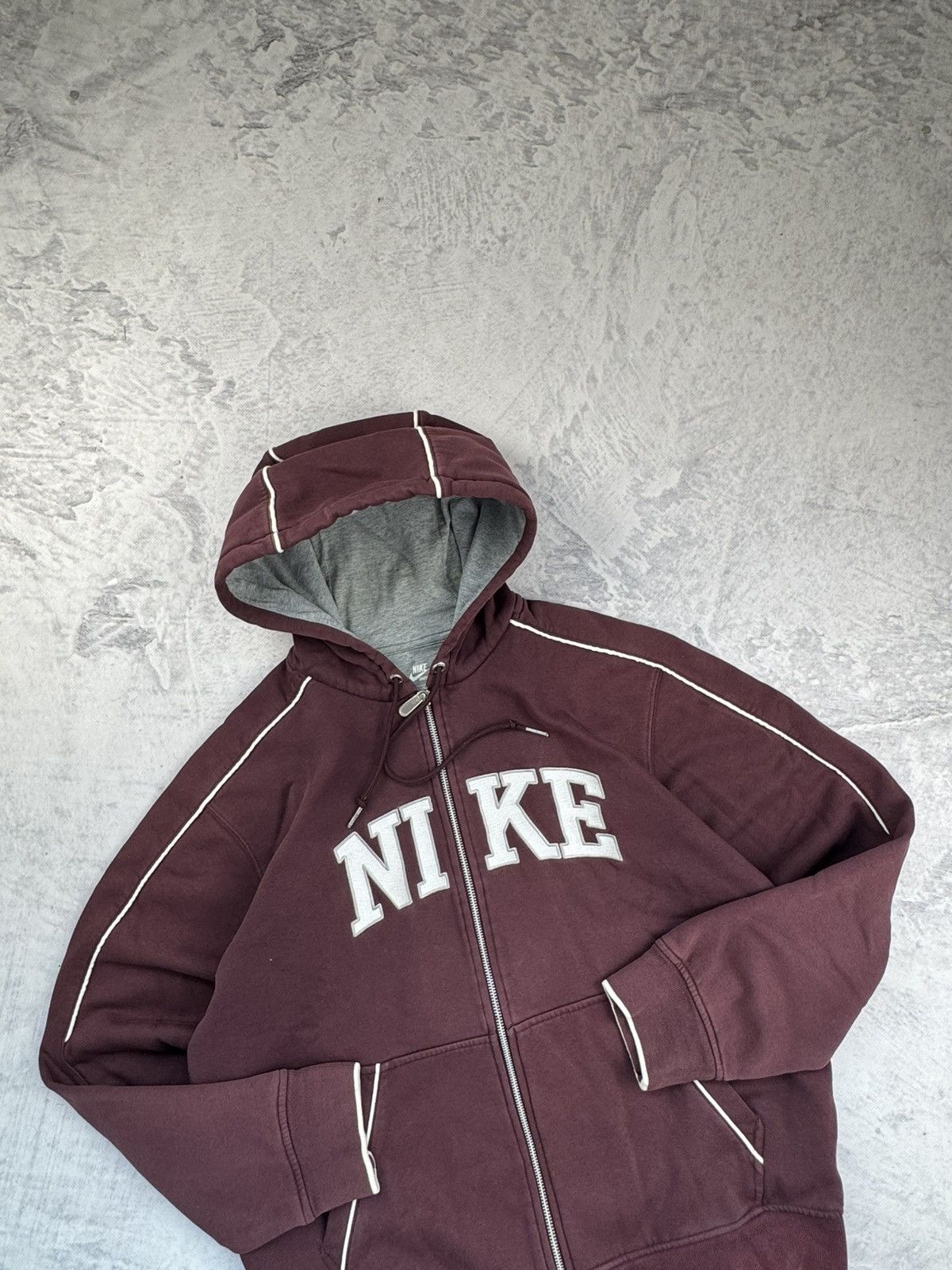 Nike × Vintage NIKE VINTAGE CENTER LOGO OVERSIZE BOXY ZIP HOODIE Size US L / EU 52-54 / 3 - 4 Thumbnail