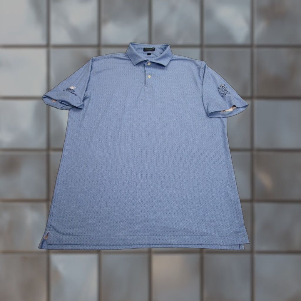 Peter Millar Peter Millar Polo Shirt Mens L Blue Valencia Country Club Golf Santa Clarita Size US L / EU 52-54 / 3 - 1 Thumbnail