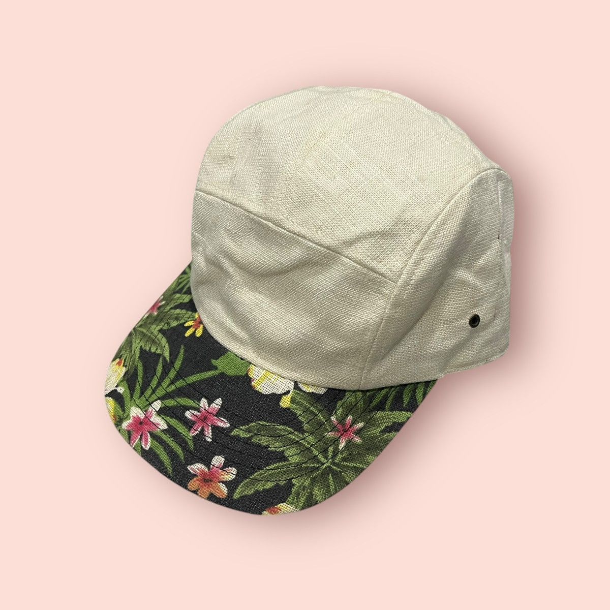 Japanese Brand × Vintage VINTAGE SMIR NASLI FLORAL VISOR 5 PANEL SNAPBACK HAT Size ONE SIZE - 10 Thumbnail