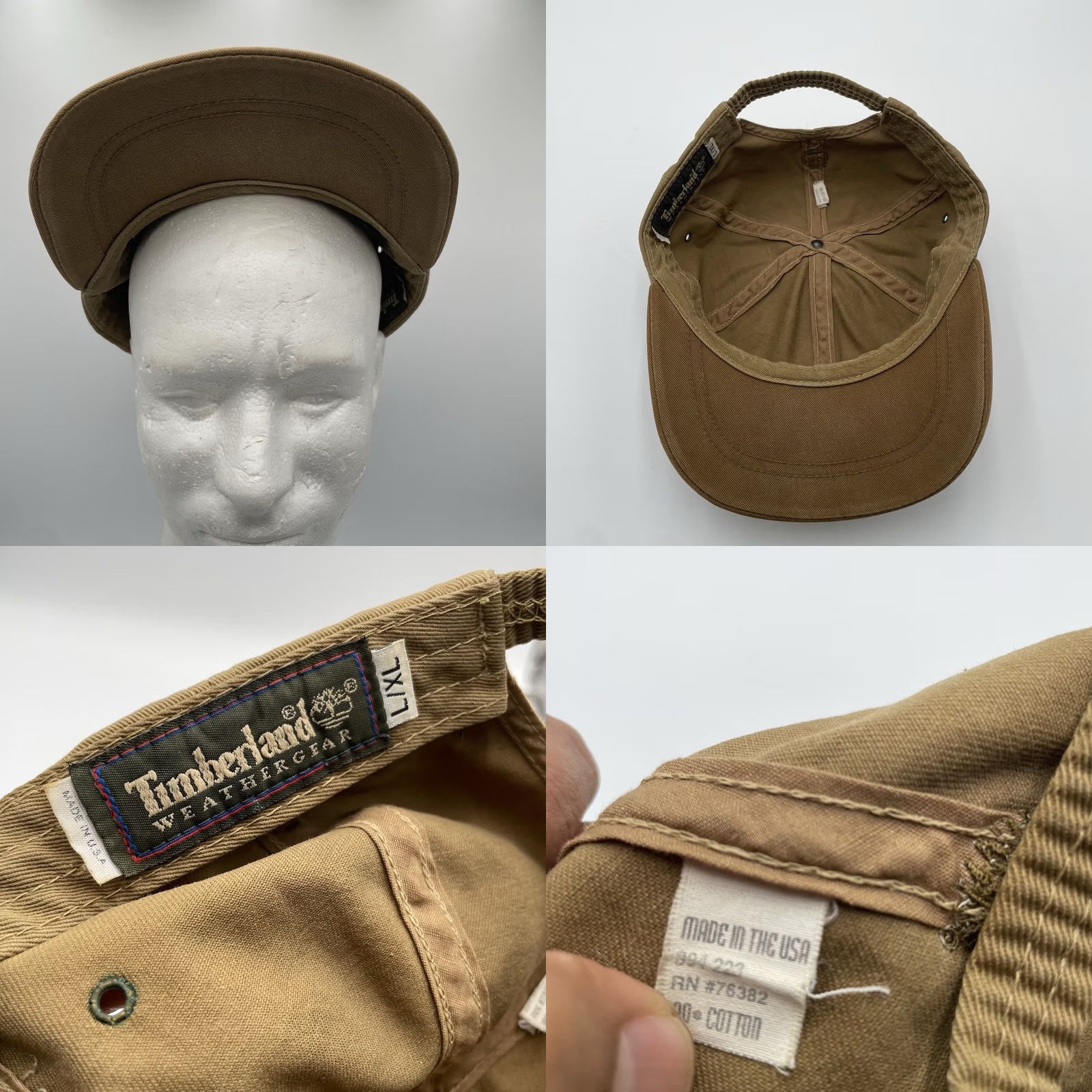 Timberland VINTAGE Timberland Hat Baseball Cap Mens XL Red Cotton Canvas 90s Weathergear Embroidered Weathergear Dad Cap Size L/XL Fits 7 3/4 Size ONE SIZE - 8 Thumbnail