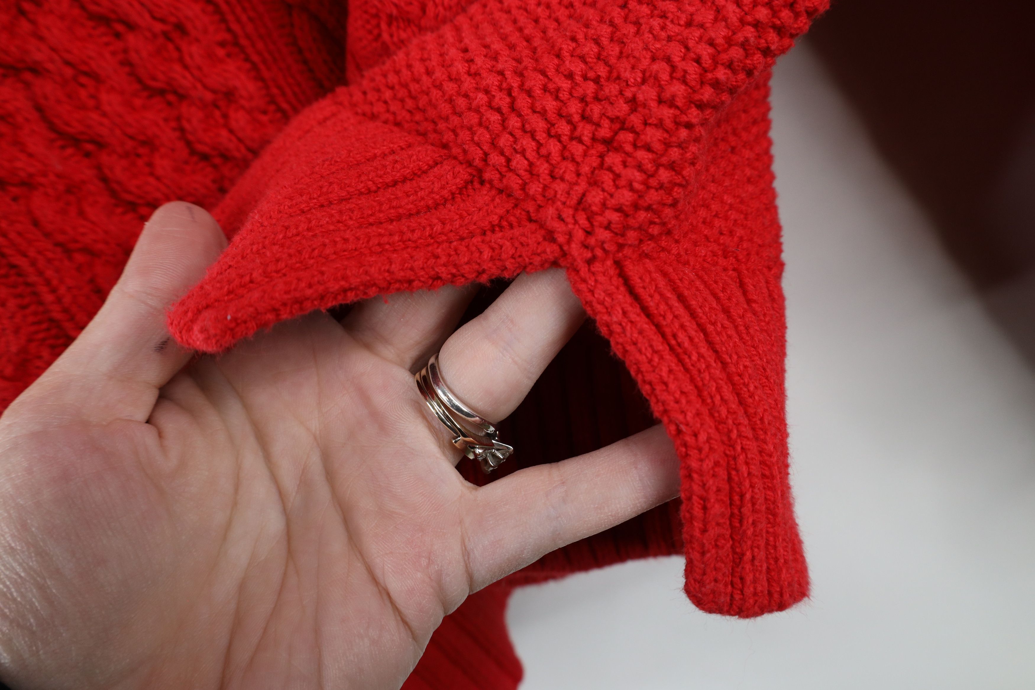 Lands' End × Vintage Vintage Lands End Fisherman Cable Knit Turtleneck Sweater Size XL / US 12-14 / IT 48-50 - 4 Thumbnail
