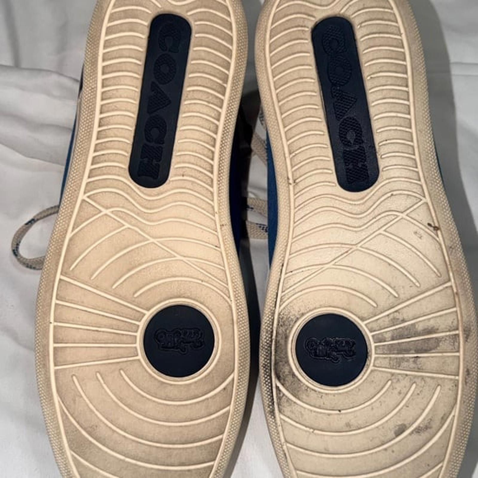 Coach Coach Mens Clip Perforated Low Top Sneaker 9D Bright/Cobalt Size US 9 / EU 42 - 8 Thumbnail