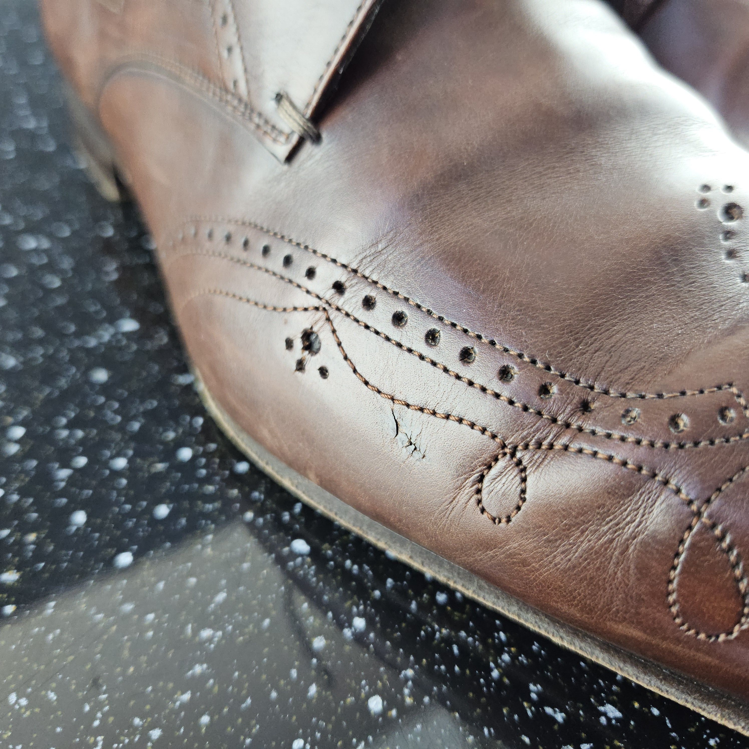 Prada Prada Brown leather brogue dress shoes Size US 8.5 / EU 41-42 - 15 Thumbnail