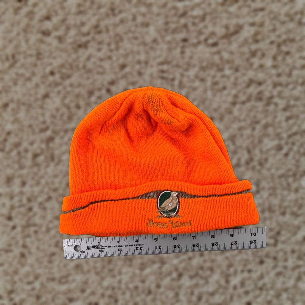 Port Authority Port Authority Beanie Adult One Size Orange Acrylic Knit Embroidered Island Hunting Size ONE SIZE - 1 Thumbnail