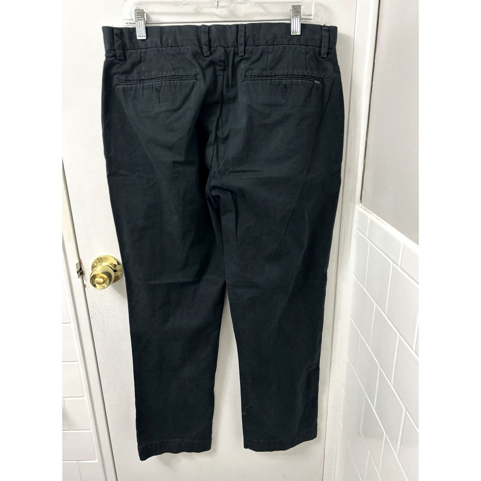 Polo Ralph Lauren VINTAGE? No — Polo Ralph Lauren Chino Pants Mens 35x30 Black YKK Stretch Classic Fit Trousers Size US S / EU 44-46 / 1 - 2 Thumbnail