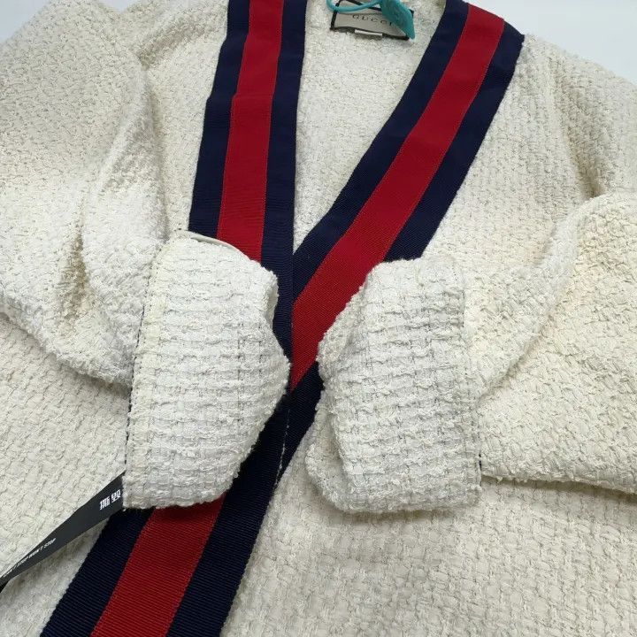 Gucci Gucci Color-Blocked Tweed Jacket for Women-2507 Size XXS / US 00 / IT 34 - 9 Thumbnail