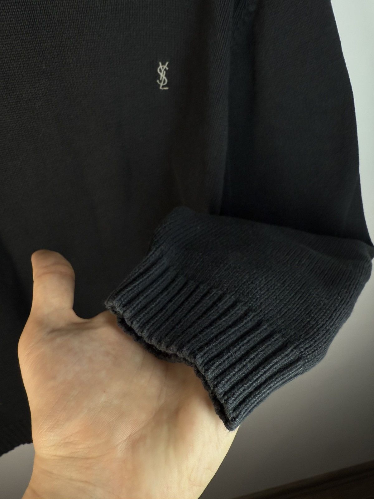Yves Saint Laurent Black YSL Sweater Knit Size US S / EU 44-46 / 1 - 8 Thumbnail