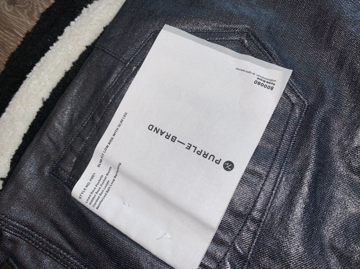 Purple Brand (34) Purple Brand Rockstar Leather Jeans All OG Never Worn Size US 34 / EU 50 - 5 Thumbnail