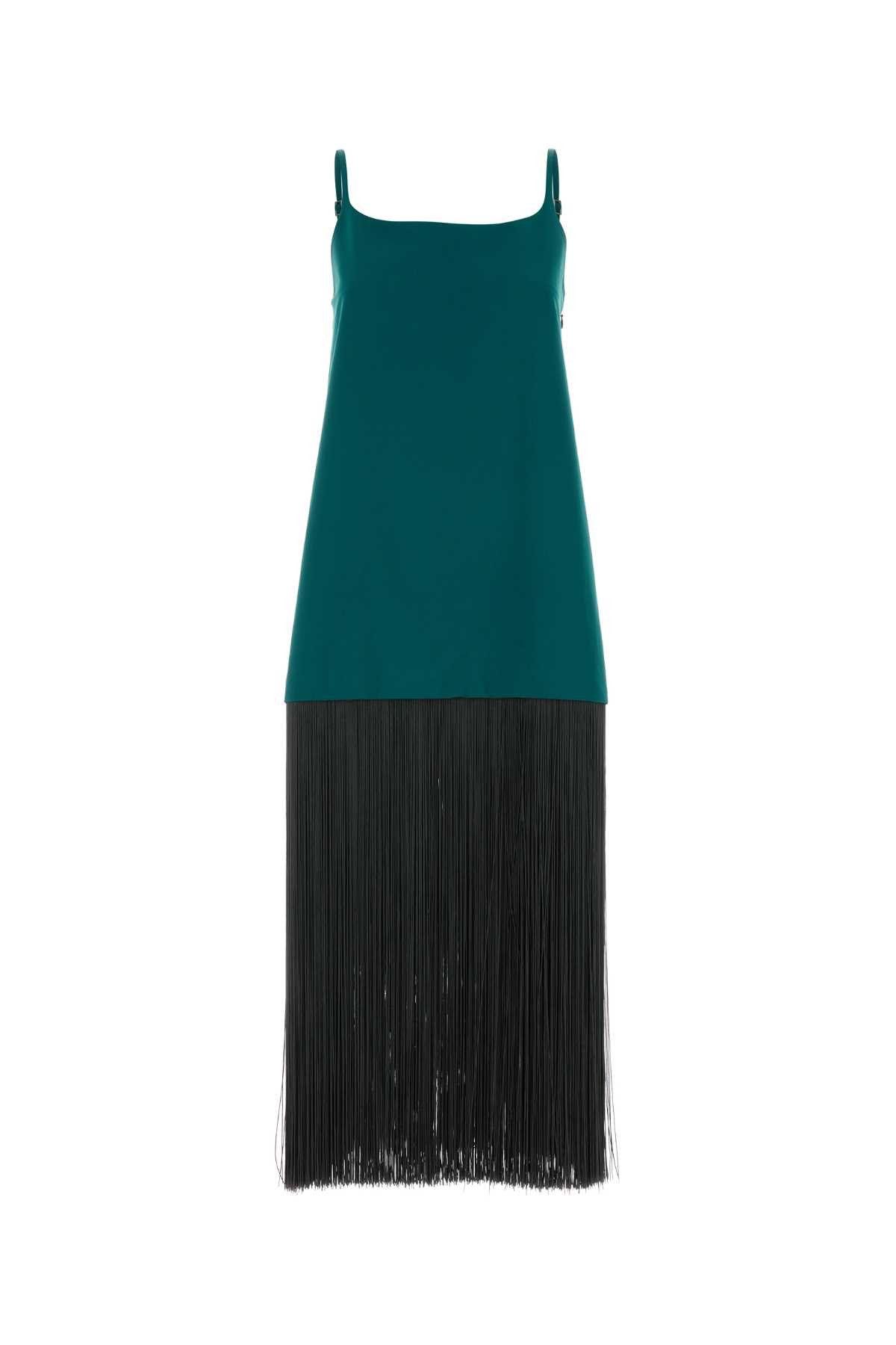 Alaia Emerald Green Poplin Dress Size XS / US 0-2 / IT 36-38 - 1 Thumbnail
