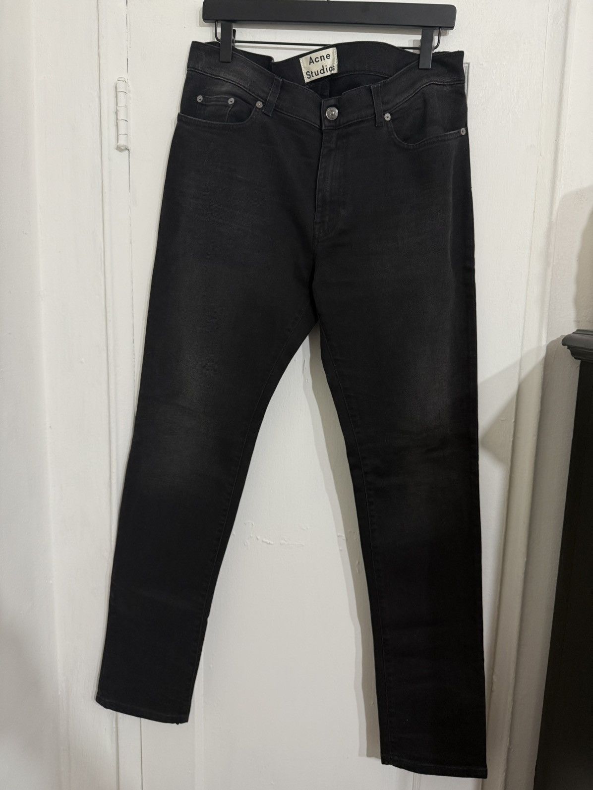 Acne Studios Washed Black Skinny Denim Size US 34 / EU 50 - 2 Thumbnail