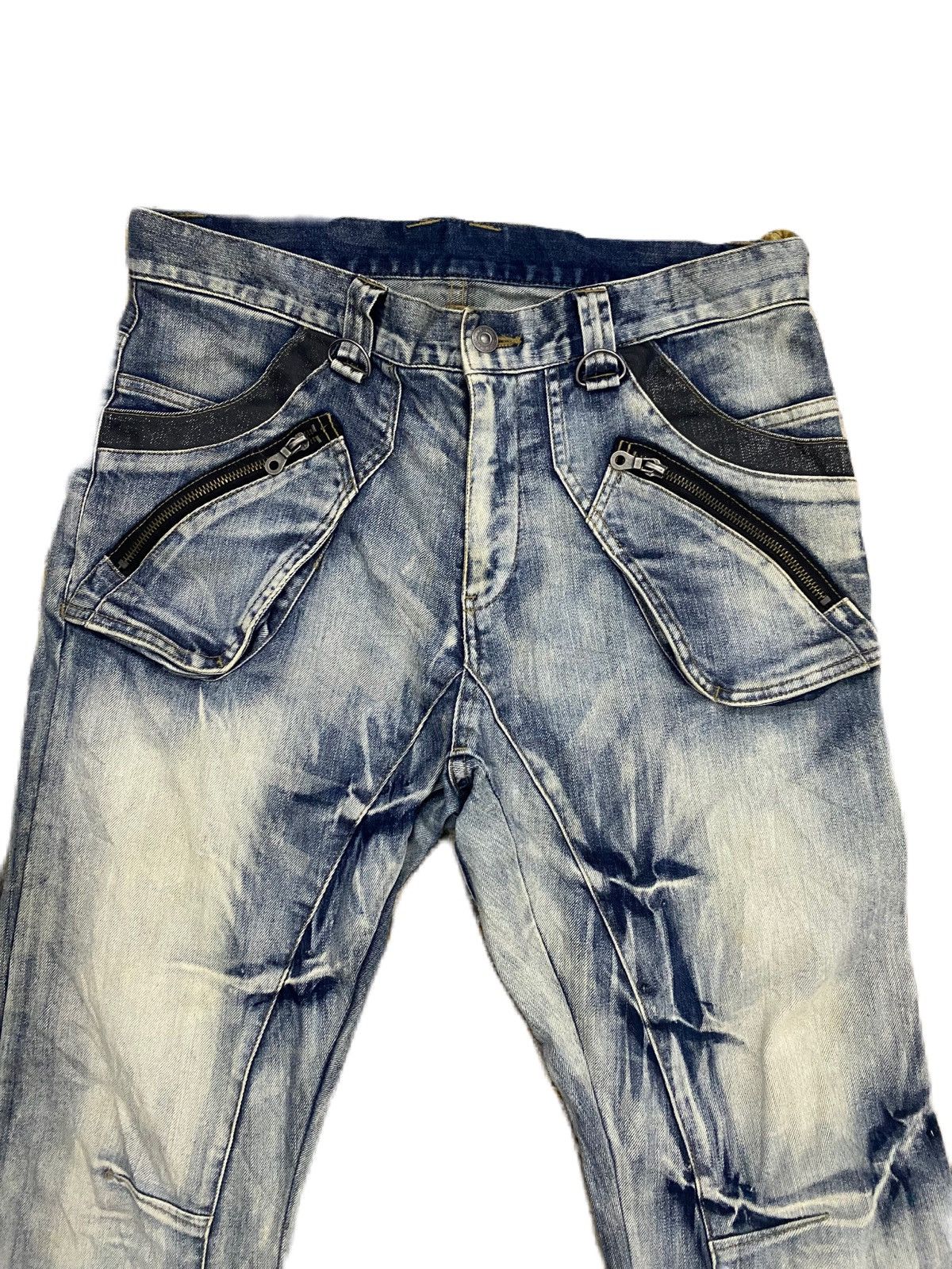 Japanese Brand × Junya Watanabe × PPFM CURVE ARCHIVE JAPAN BRAND PPFM DISTRESS JEANS Size US 33 - 2 Thumbnail