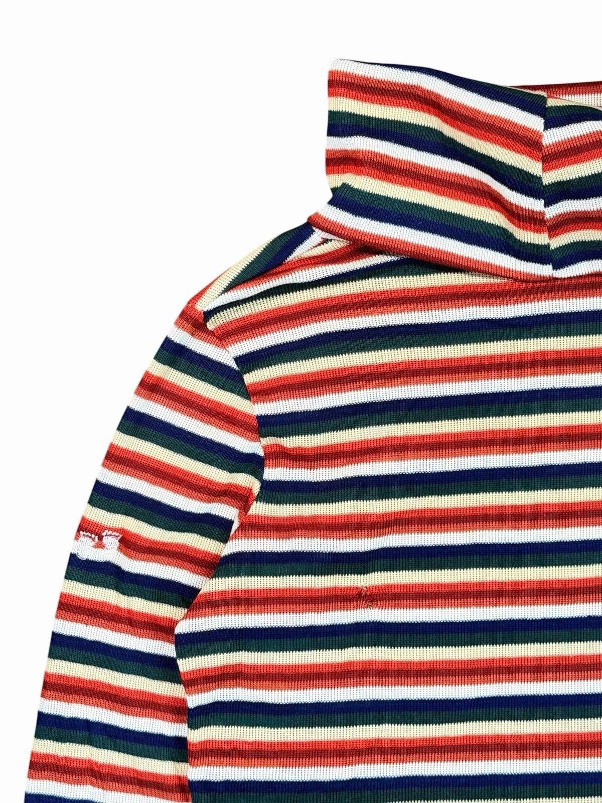 Hang Ten 1960’s Hang Ten Ribbed Turtleneck Rainbow Stripes Knit Size M / US 6-8 / IT 42-44 - 5 Thumbnail