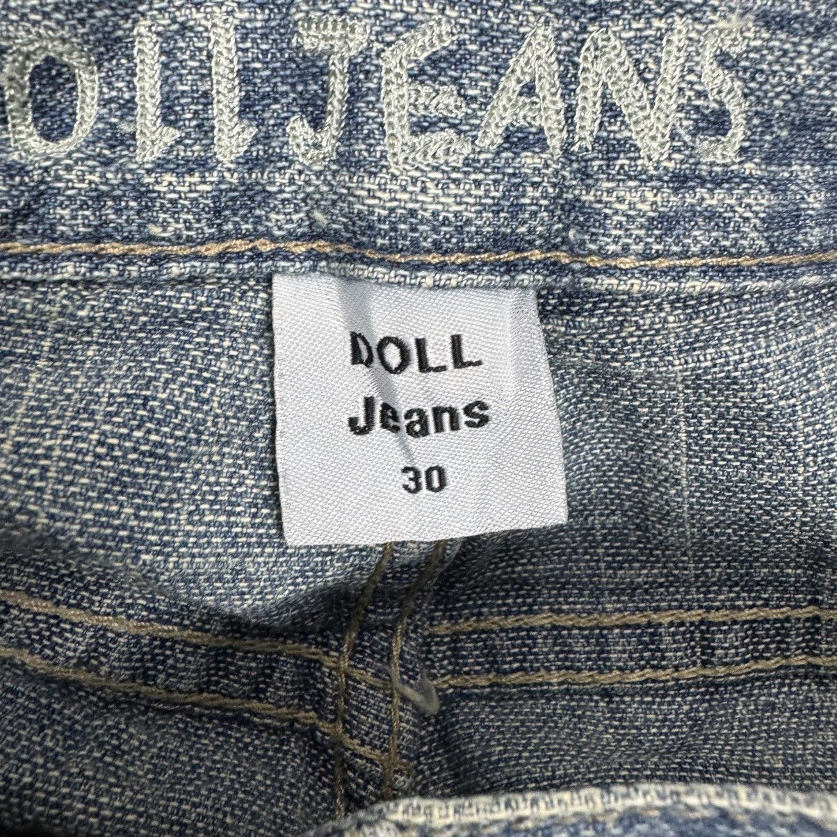 Japanese Brand ☀️DOLL DISTRESSED DENIM JEANS FLARE PANT Size US 30 / EU 46 - 13 Thumbnail