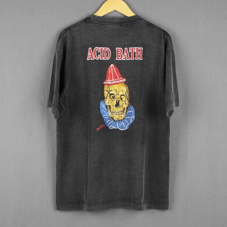 Vintage ACID BATH T-SHIRT Vintage Size US XL / EU 56 / 4 - 2 Thumbnail
