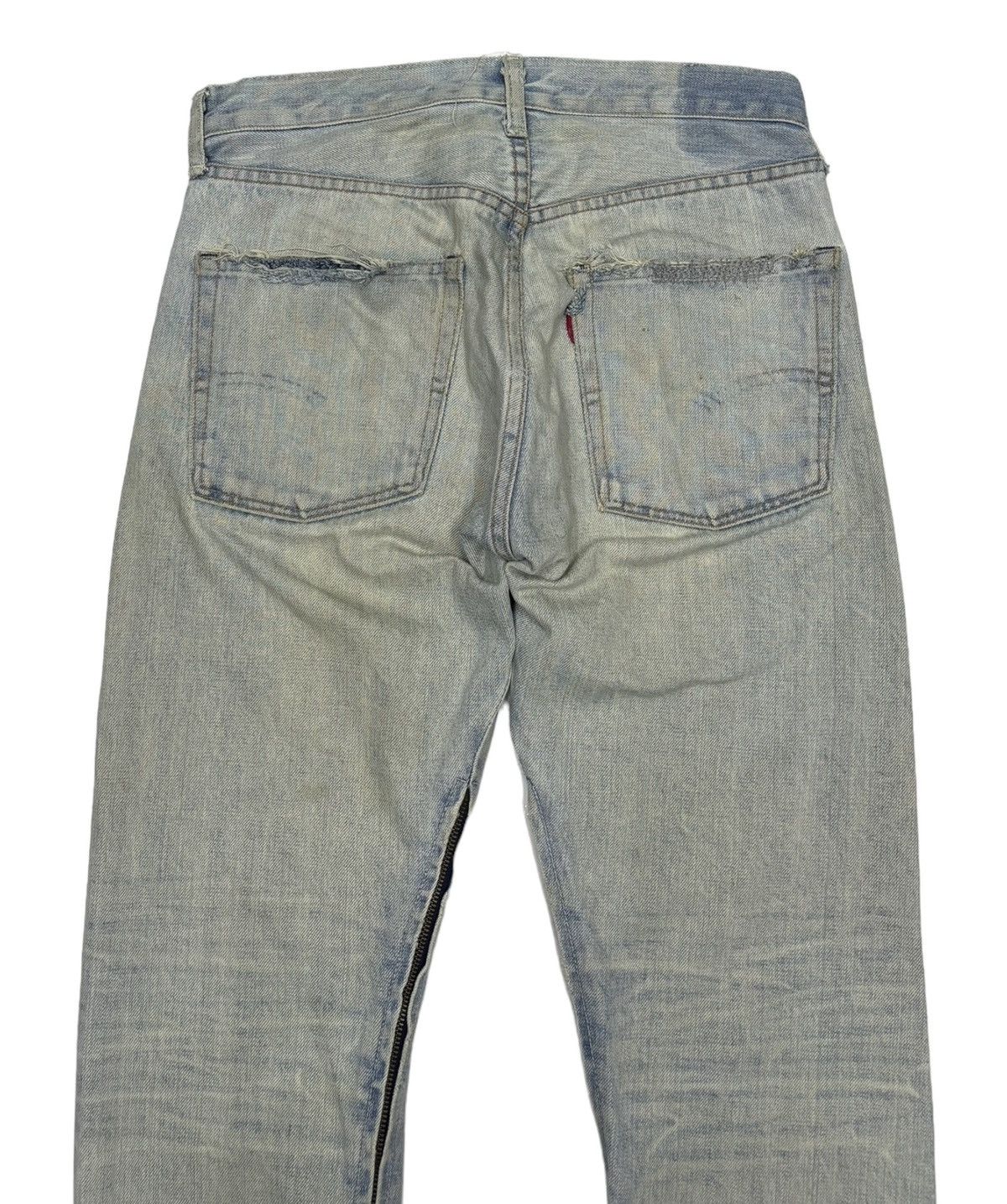 Japanese Brand × Levi's × Vintage Vintage Levis 501 Selvedge Zipper Flare Distress Denim Jeans Size US 30 / EU 46 - 8 Thumbnail