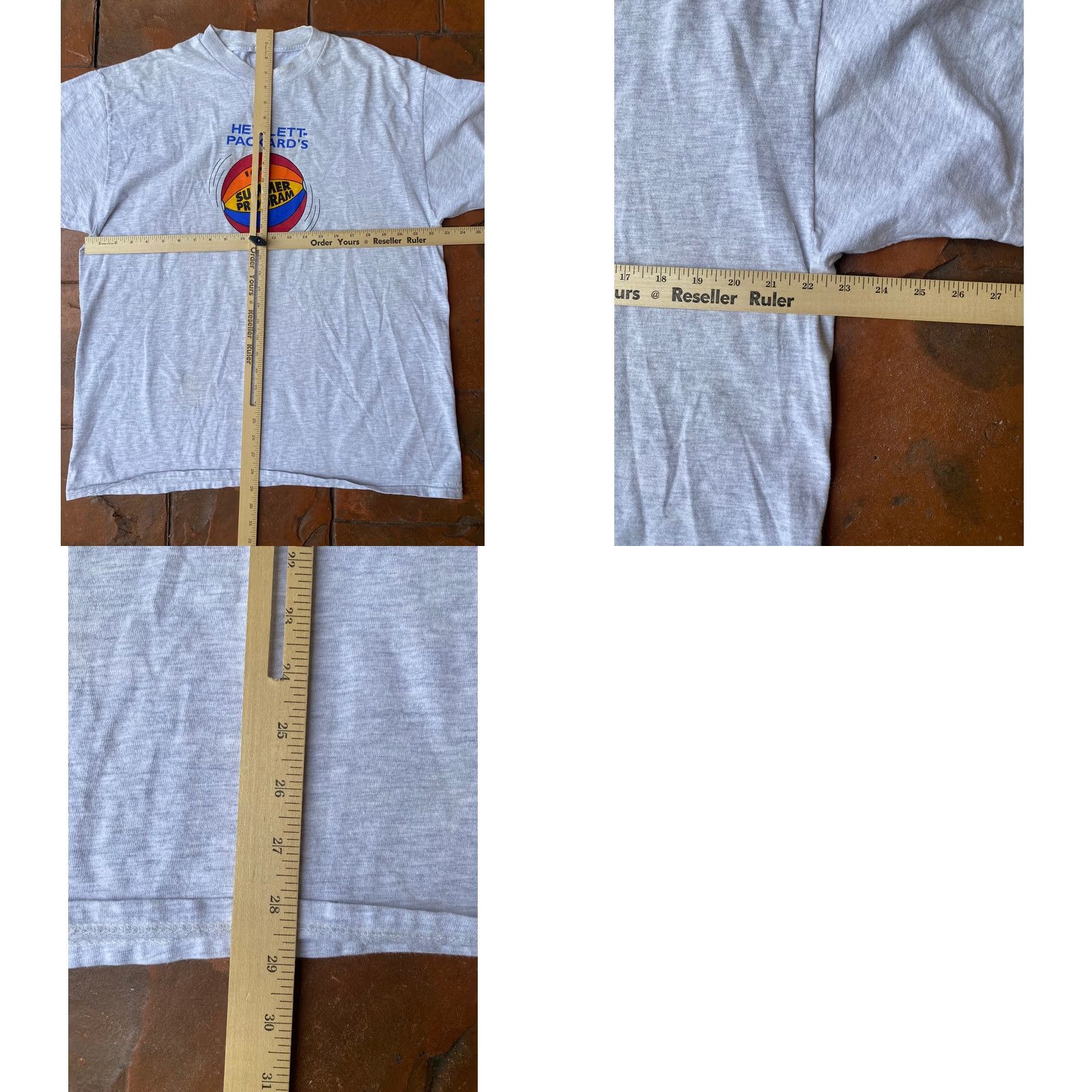 Vintage VINTAGE 90s HP Hewlett Packard 1997 Summer Program Computer Promo T-Shirt XL Shirt Men Gray Size US XL / EU 56 / 4 - 8 Thumbnail