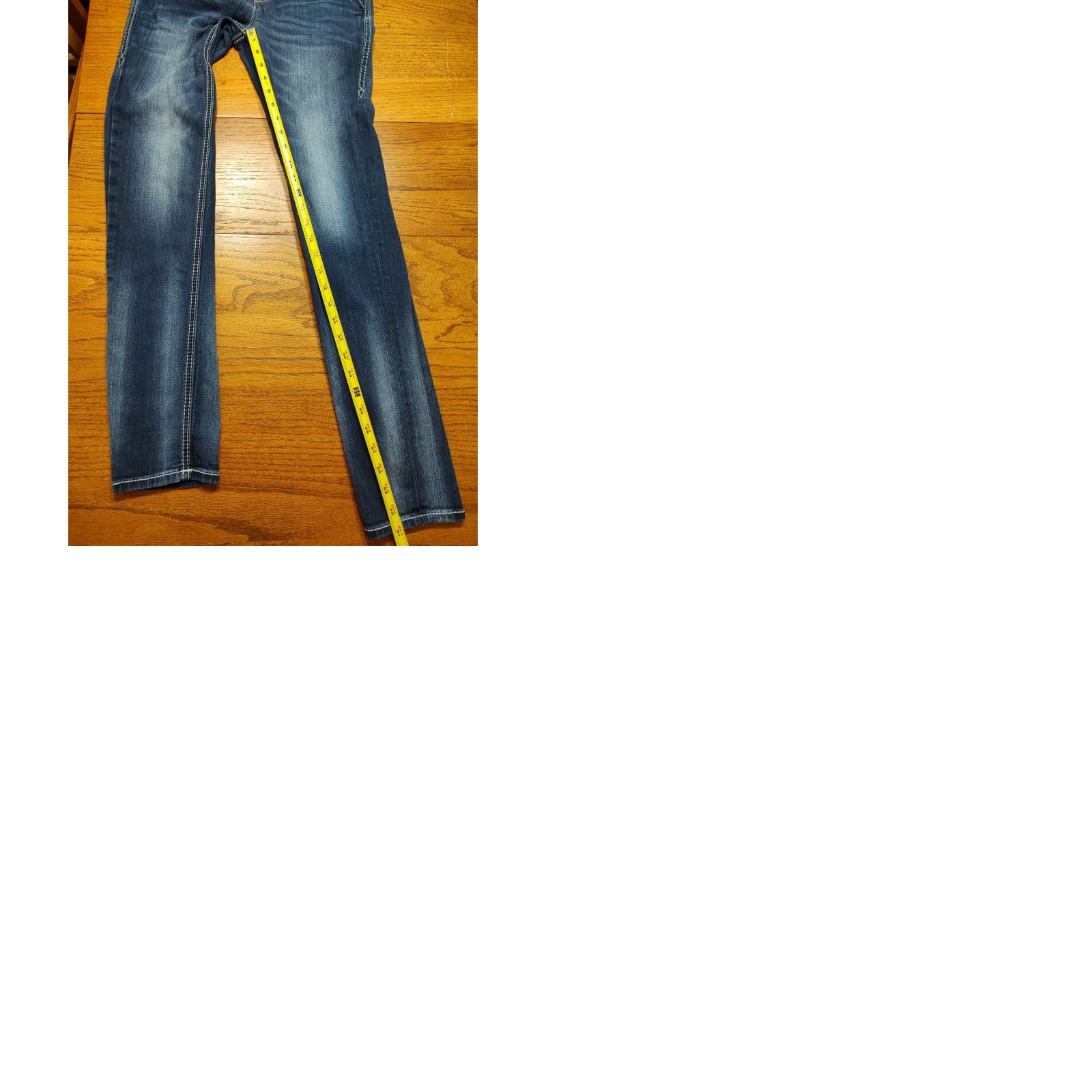 Vintage Rock Revival Jeans Womens Skinny 26 Regular 31in Blue Denim Rock Biker Logo Embroidered 5-Pocket Zip Button Stretch Modern N/A Size 26" / US 2 / IT 38 - 10 Thumbnail