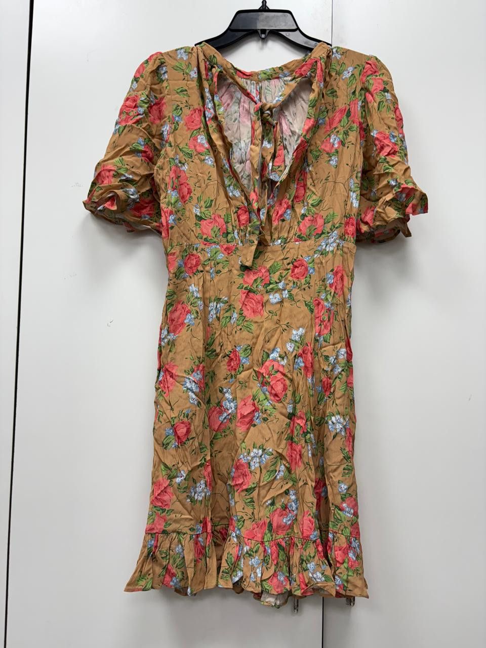 Other By timo V-Neck Half Sleeves Printed Short Dress Size S / US 4 / IT 40 - 1 Thumbnail
