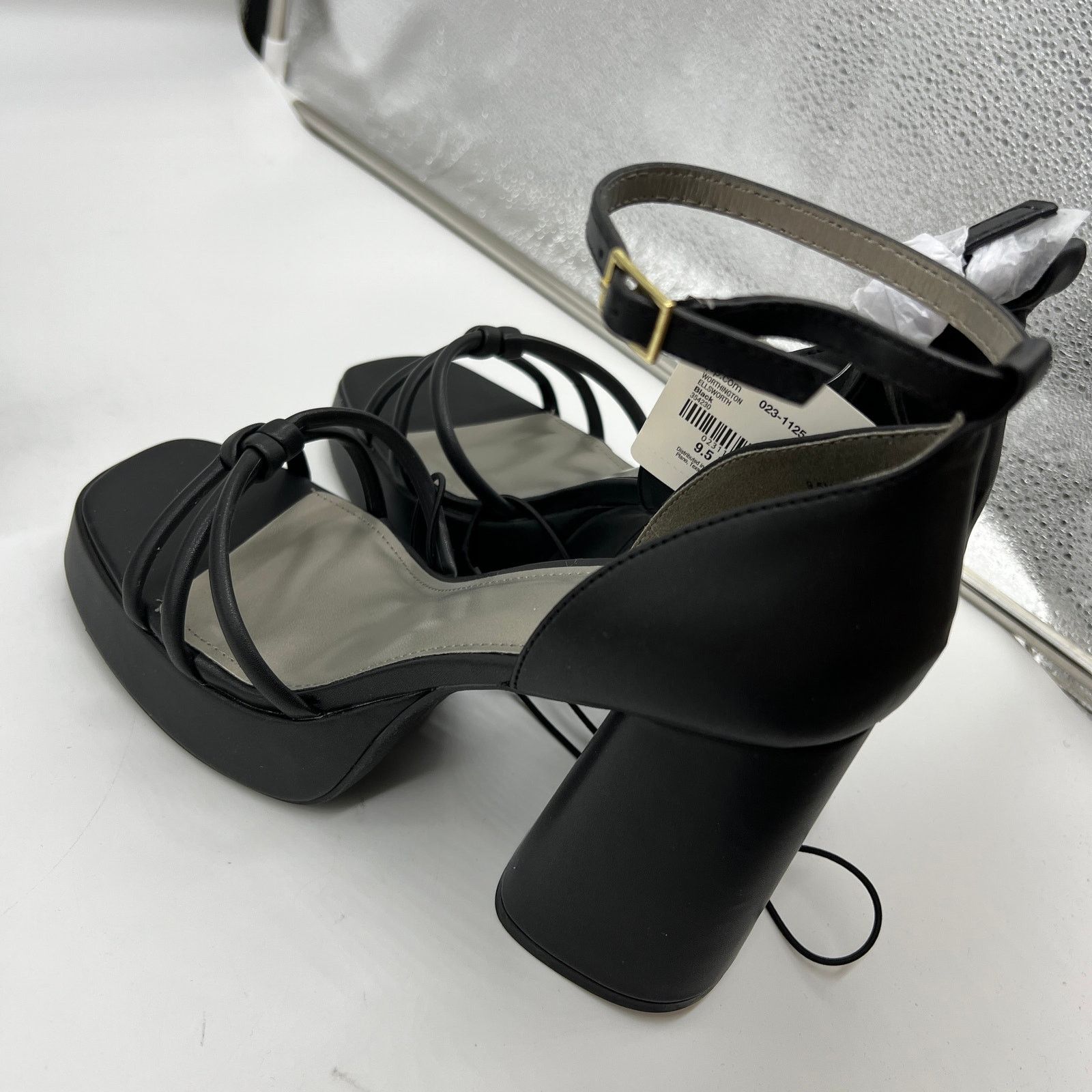 Other Worthington Womens Ellsworth Heeled Sandals Black Size 9.5M Size US 9.5 / IT 39.5 - 12 Thumbnail