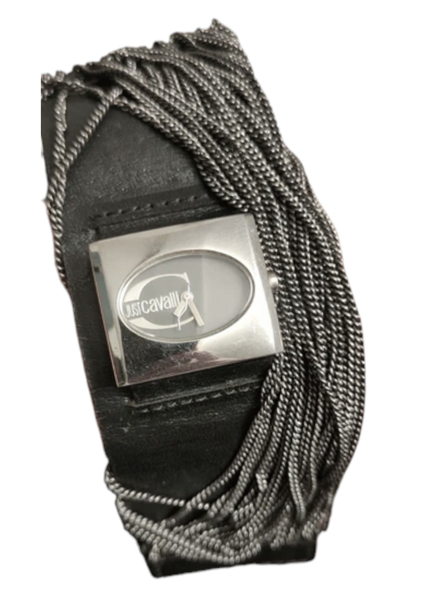 Roberto Cavalli Just Cavalli Chain Fringe Cuff Watch Bracelet c.2000s Size ONE SIZE - 1 Thumbnail