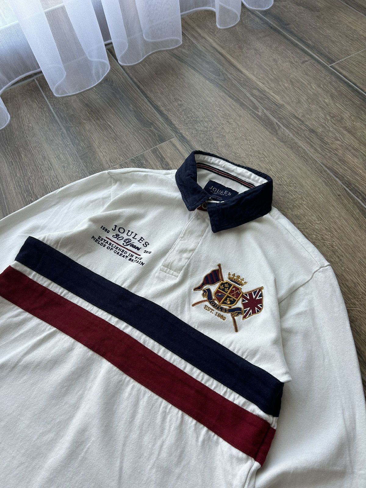 Rugby Ralph Lauren Vintage Joules Great Britain rugby league jersey white Size US L / EU 52-54 / 3 - 2 Thumbnail