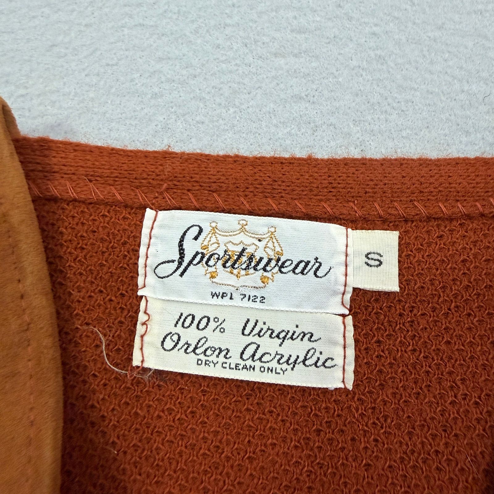 Vintage Vintage Sportswear Cardigan Sweater Men's Small Orange 60s Size US S / EU 44-46 / 1 - 5 Thumbnail