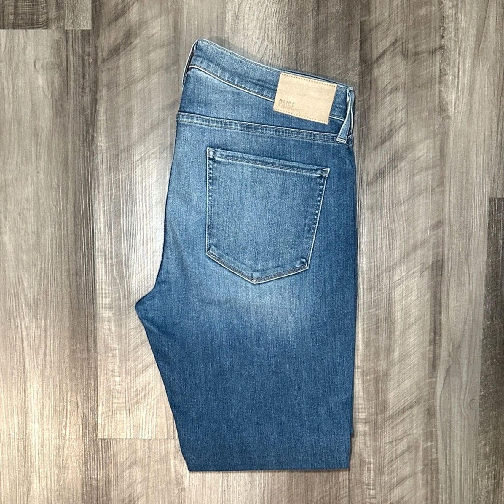Paige PAIGE Federal Slim Fit LED Blue Jeans - 32 Men Regular Size US 32 / EU 48 - 2 Thumbnail