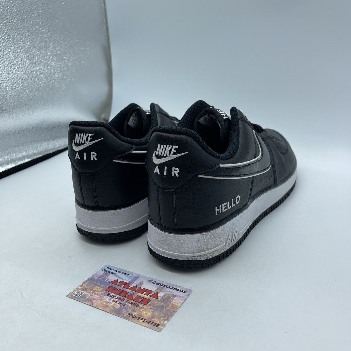 Nike Urbanstar x air force 1 07 LX HELLO pack black Size US 11 / EU 44 - 5 Thumbnail