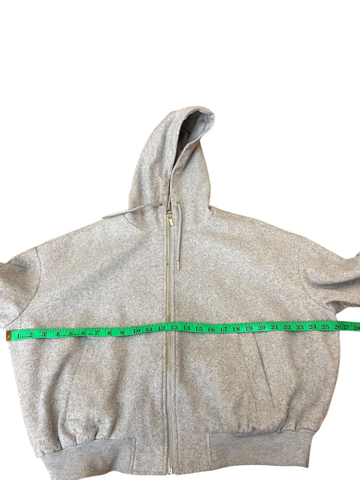 Zara Zara Hoodie Wool Zipper Jacket XS Size (Fit XL) Grey Colour Size XS / US 0-2 / IT 36-38 - 15 Thumbnail